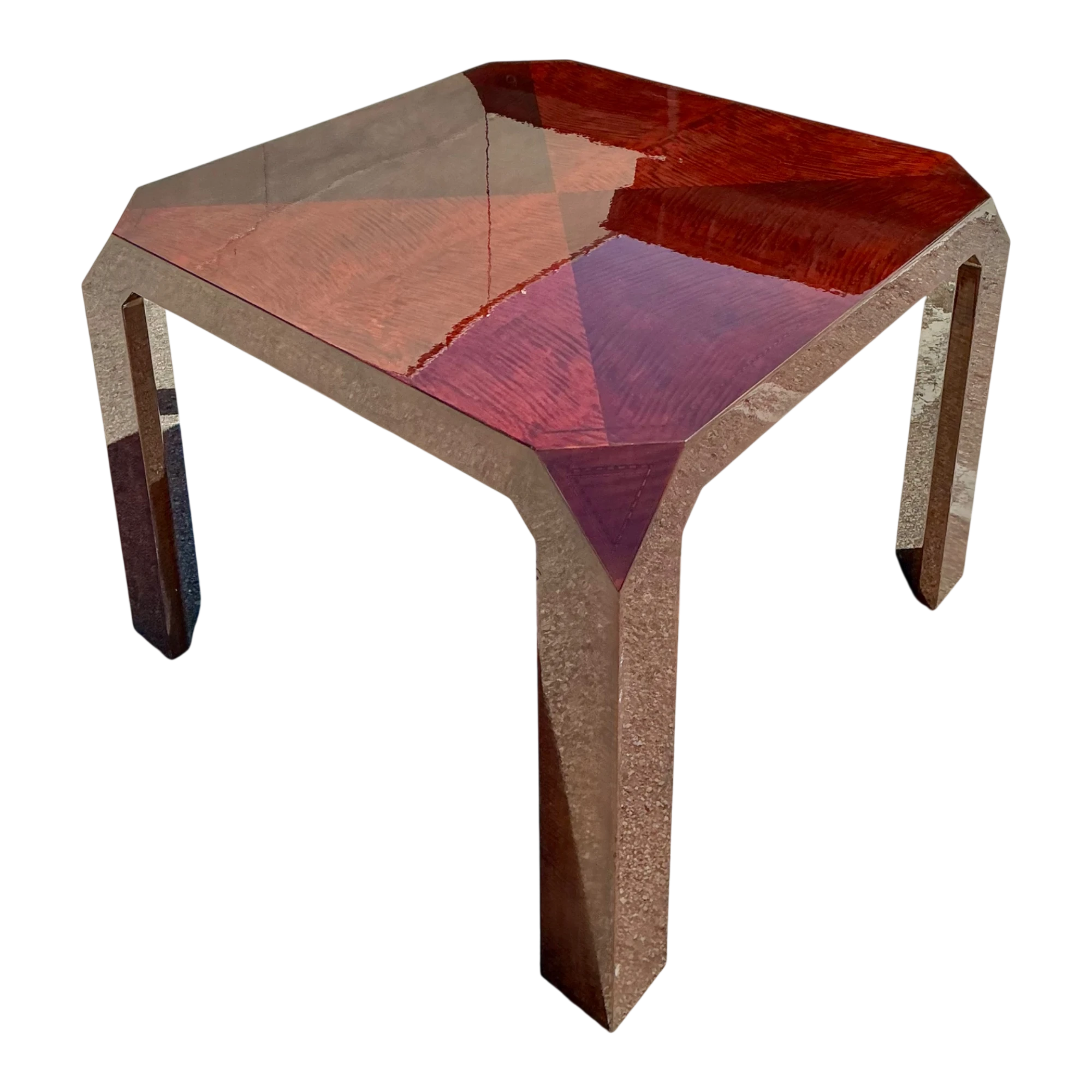 Vintage Lacquered Inlay Game Table — additional photo 1