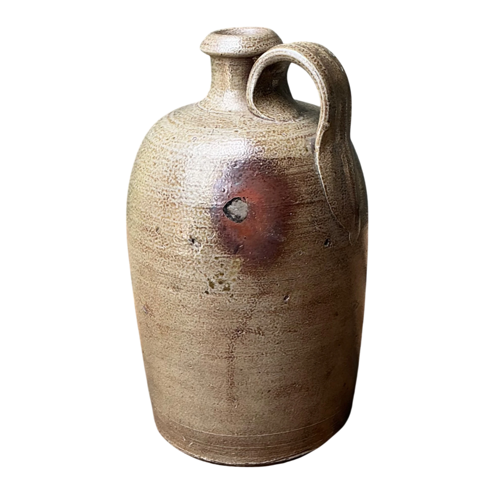 Antique Glazed Ceramic Jug — additional photo 1