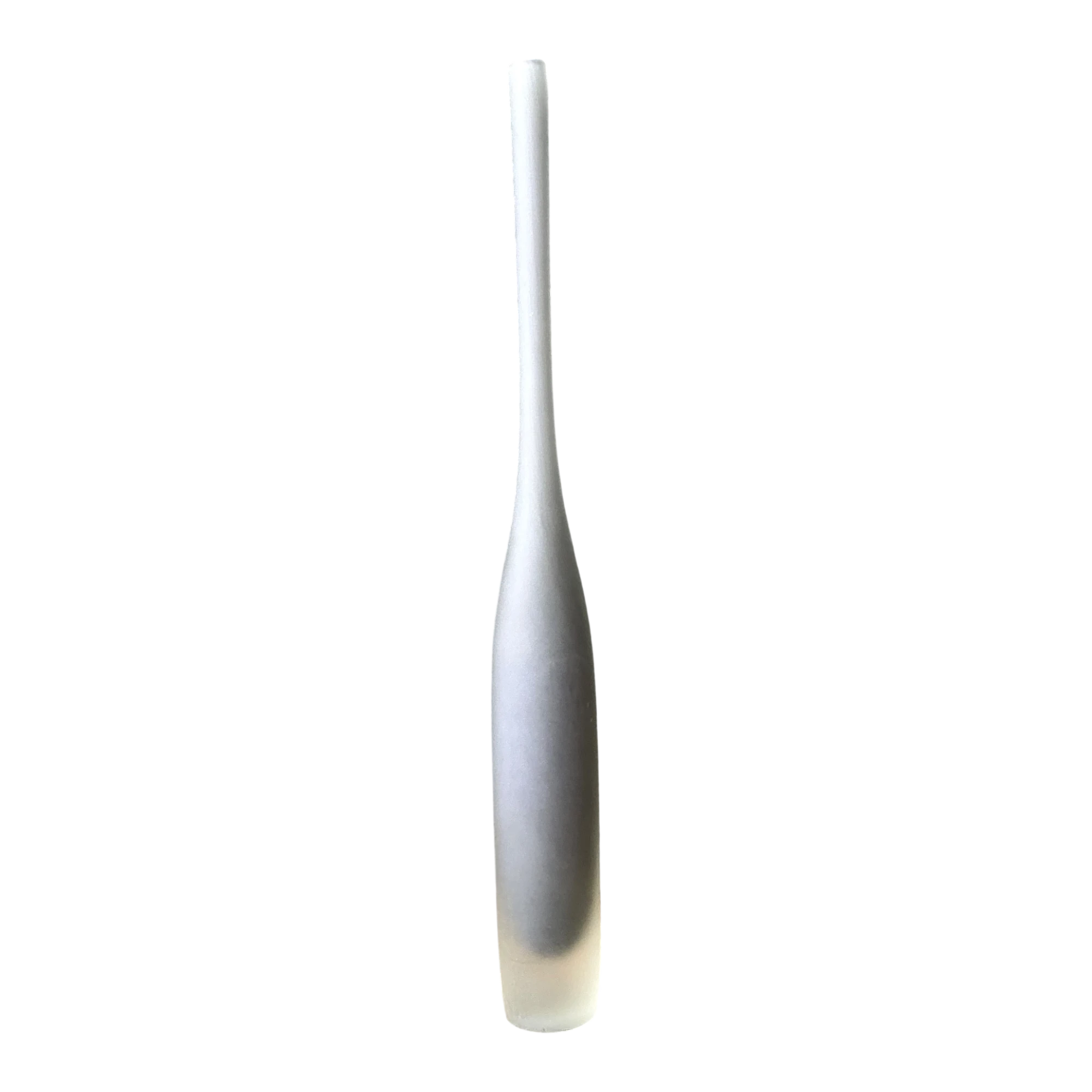 Vintage Tall Frosted Glass Vase — additional photo 1