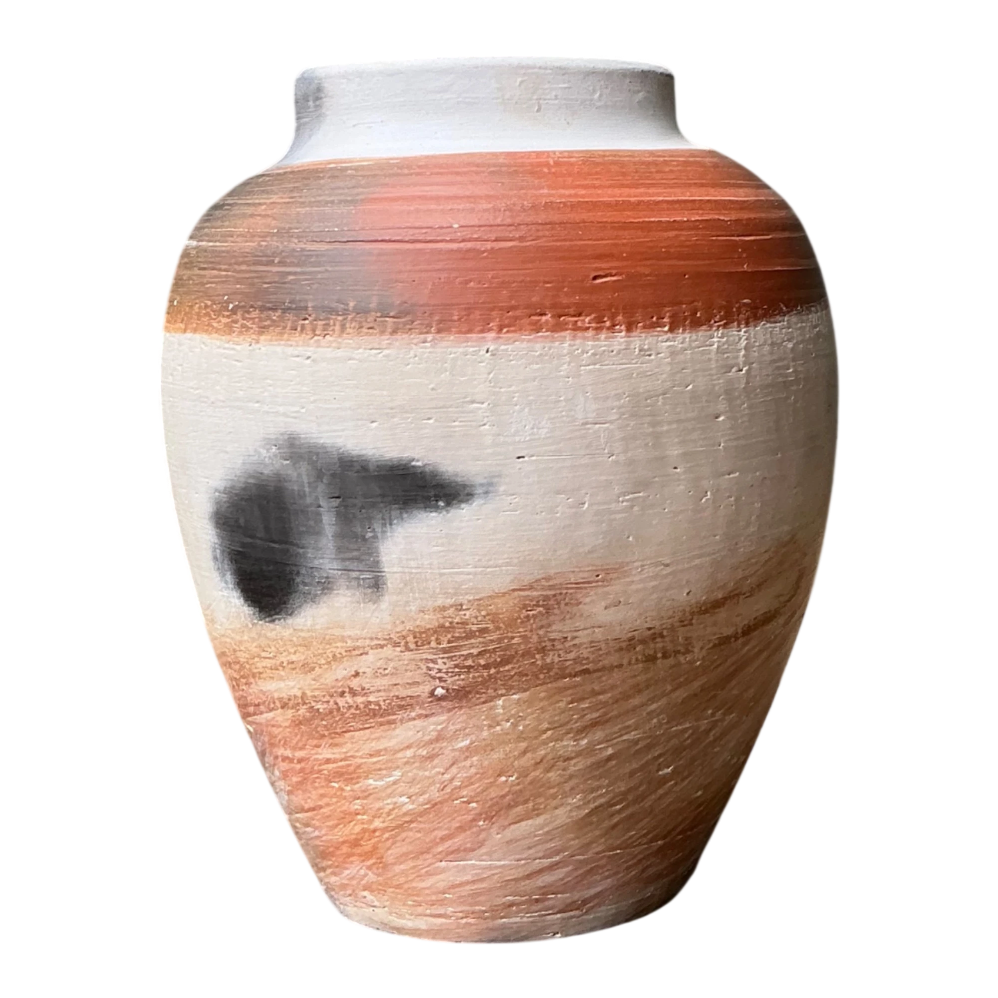 Vintage Studio Pottery Burnished Ceramic Vase — additional photo 1
