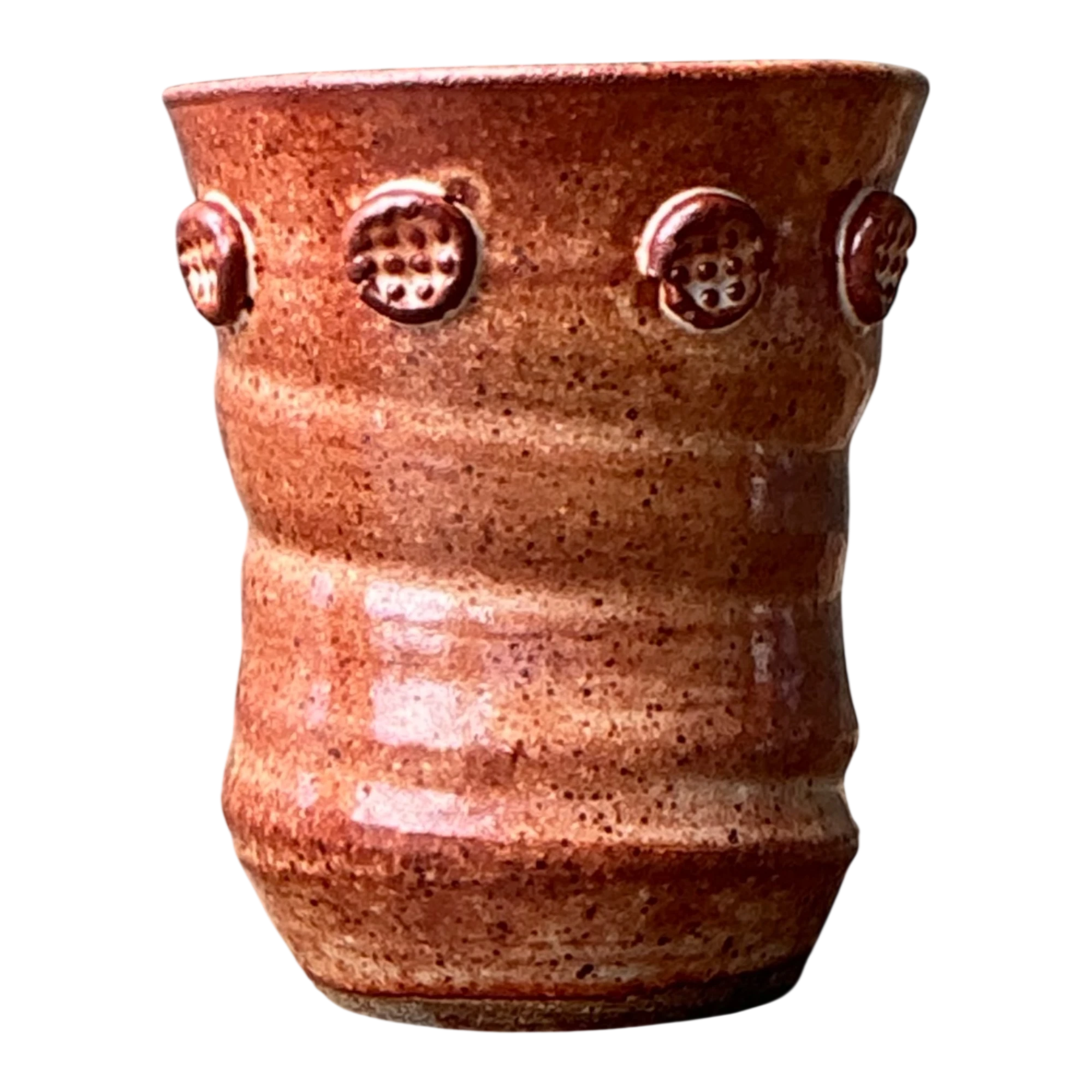 Vintage Studio Pottery Textured Ceramic Vase