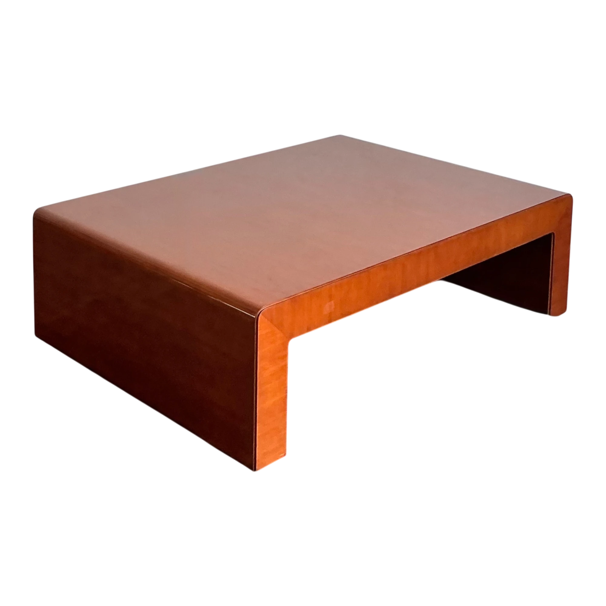Vintage Ralph Lauren “Dalton” Waterfall Wood Coffee Table — additional photo 1