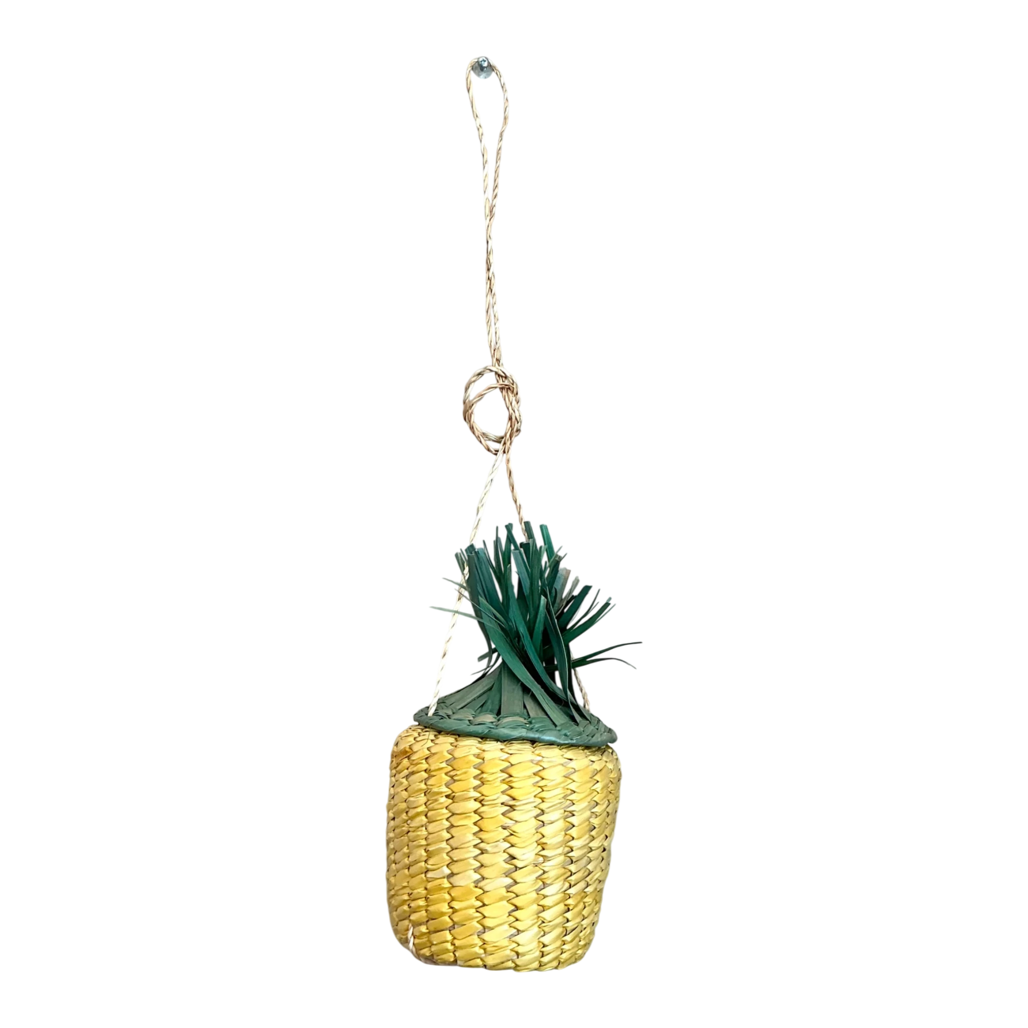 Vintage Woven Rattan Pineapple Bag — additional photo 1