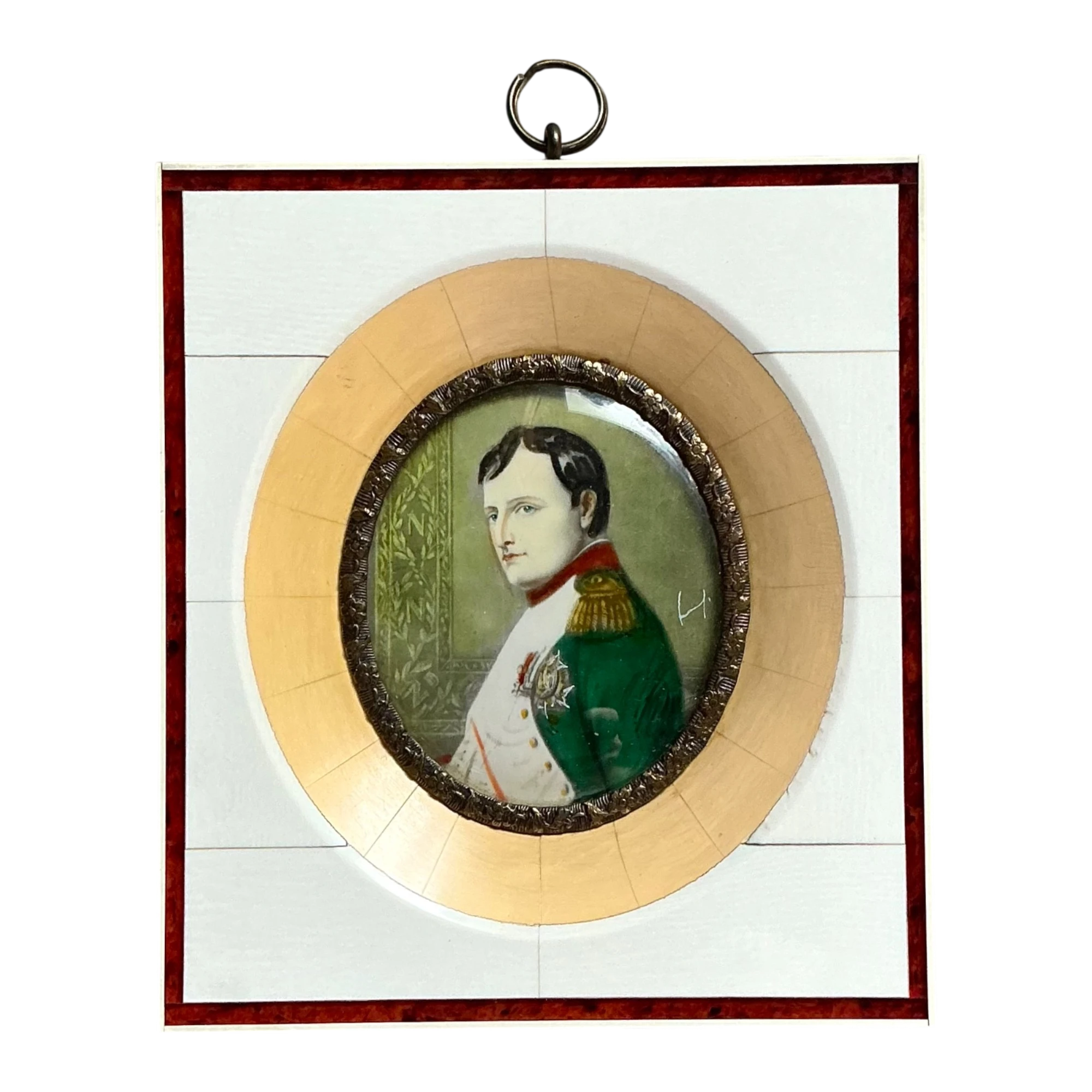 Vintage German Hand-Painted Portrait — additional photo 1