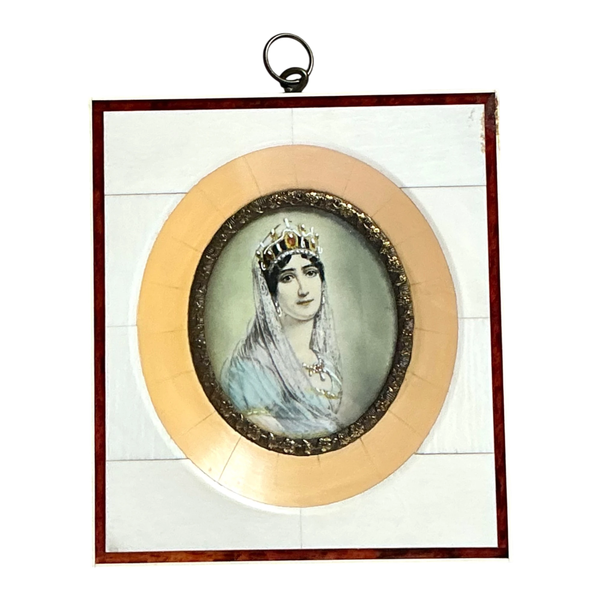 Vintage German Miniature Portrait — additional photo 1
