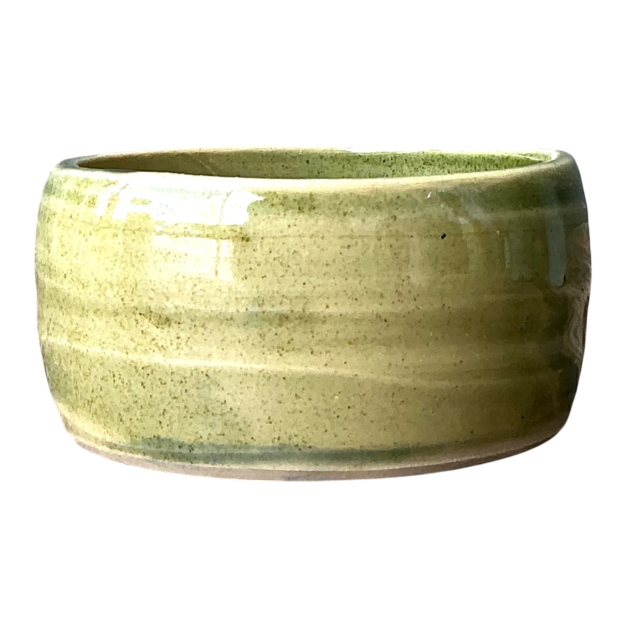 Vintage Studio Pottery Green Bowl — additional photo 1