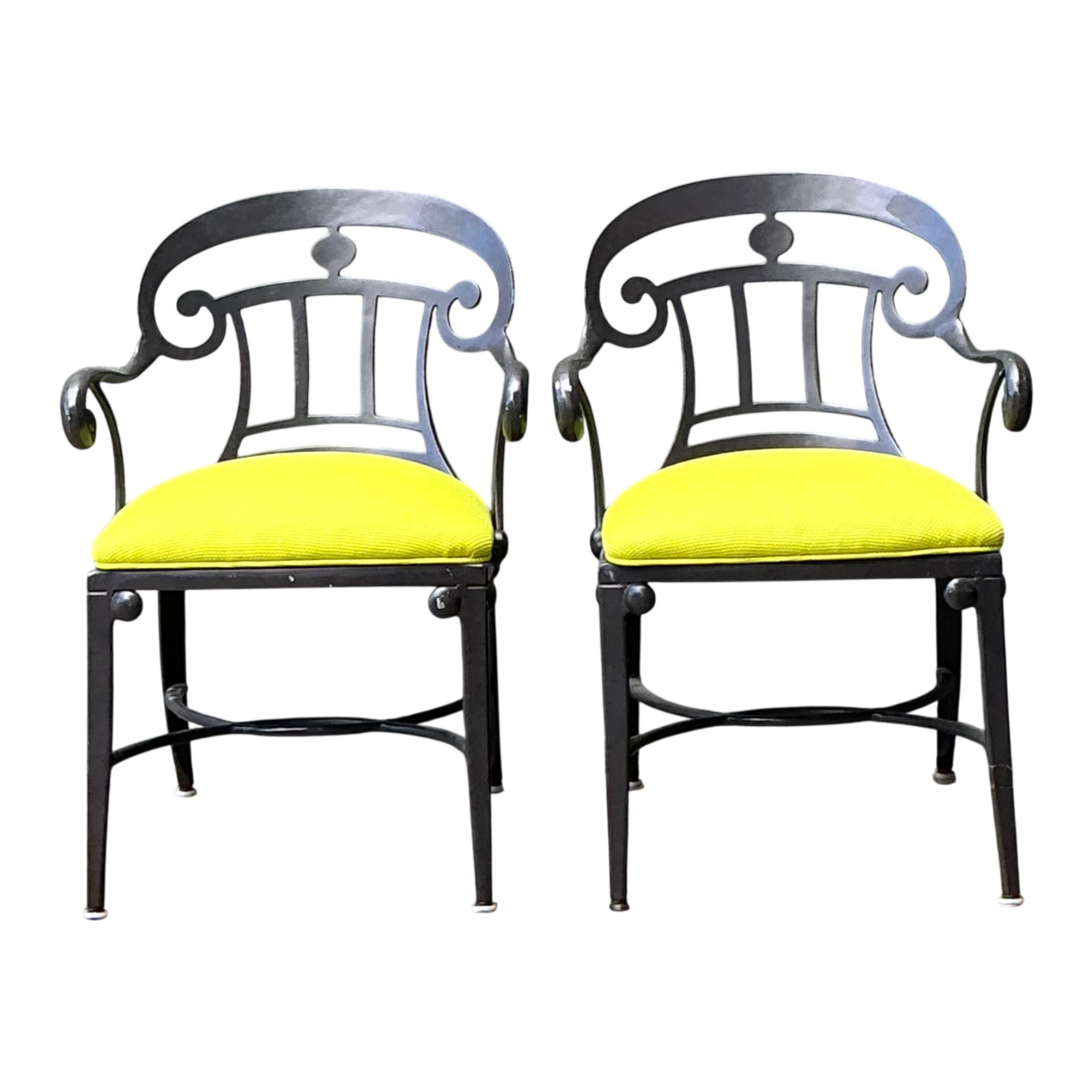 After Veneman Aluminum Armchairs In Ralph Lauren “Salt Marsh” - Pair — additional photo 1