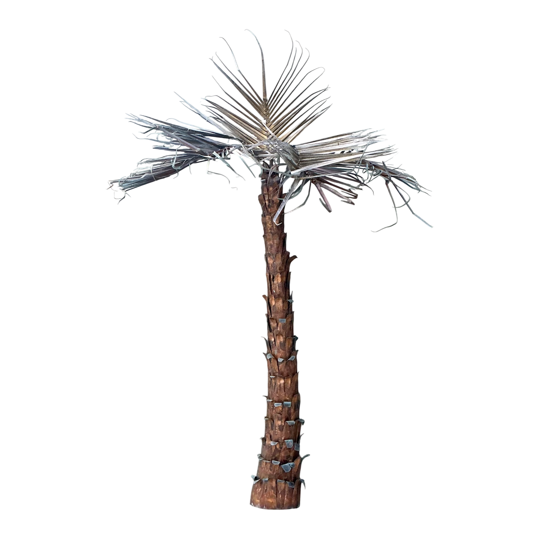 Vintage Metal Palm Tree Wall Sculpture — additional photo 1