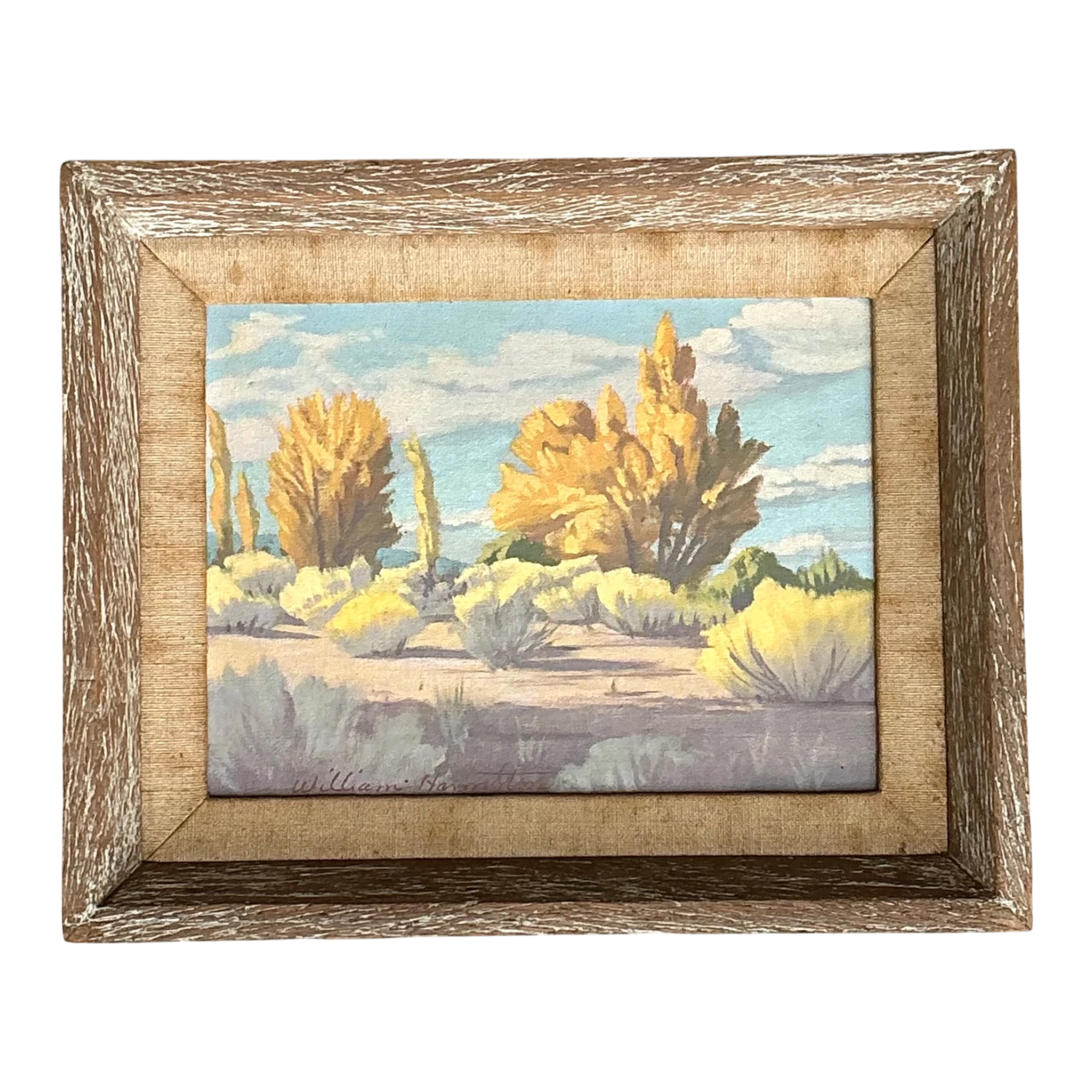 Vintage William Hamilton Landscape Oil Painting — additional photo 1