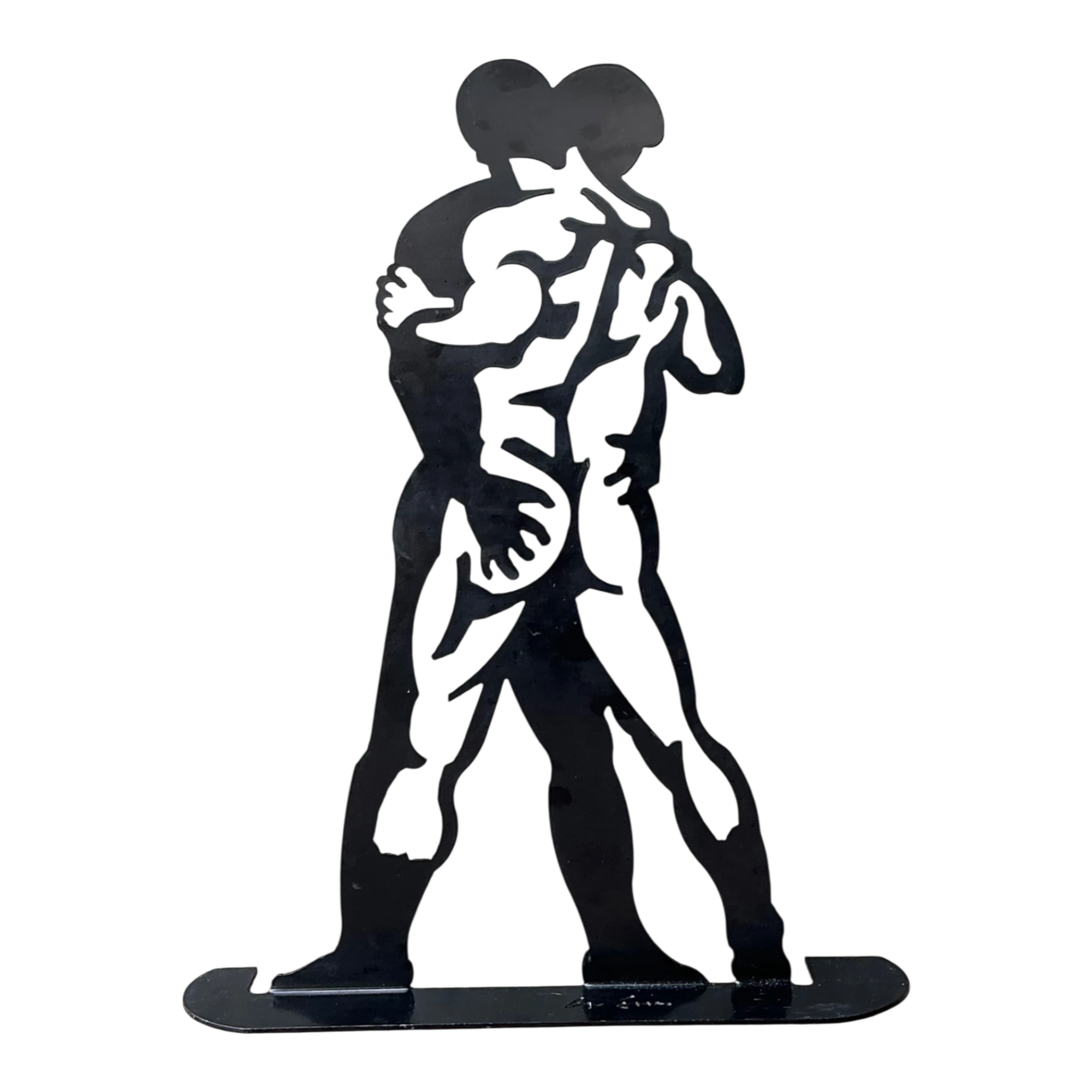 Vintage Metal Silhouette Sculpture — additional photo 1