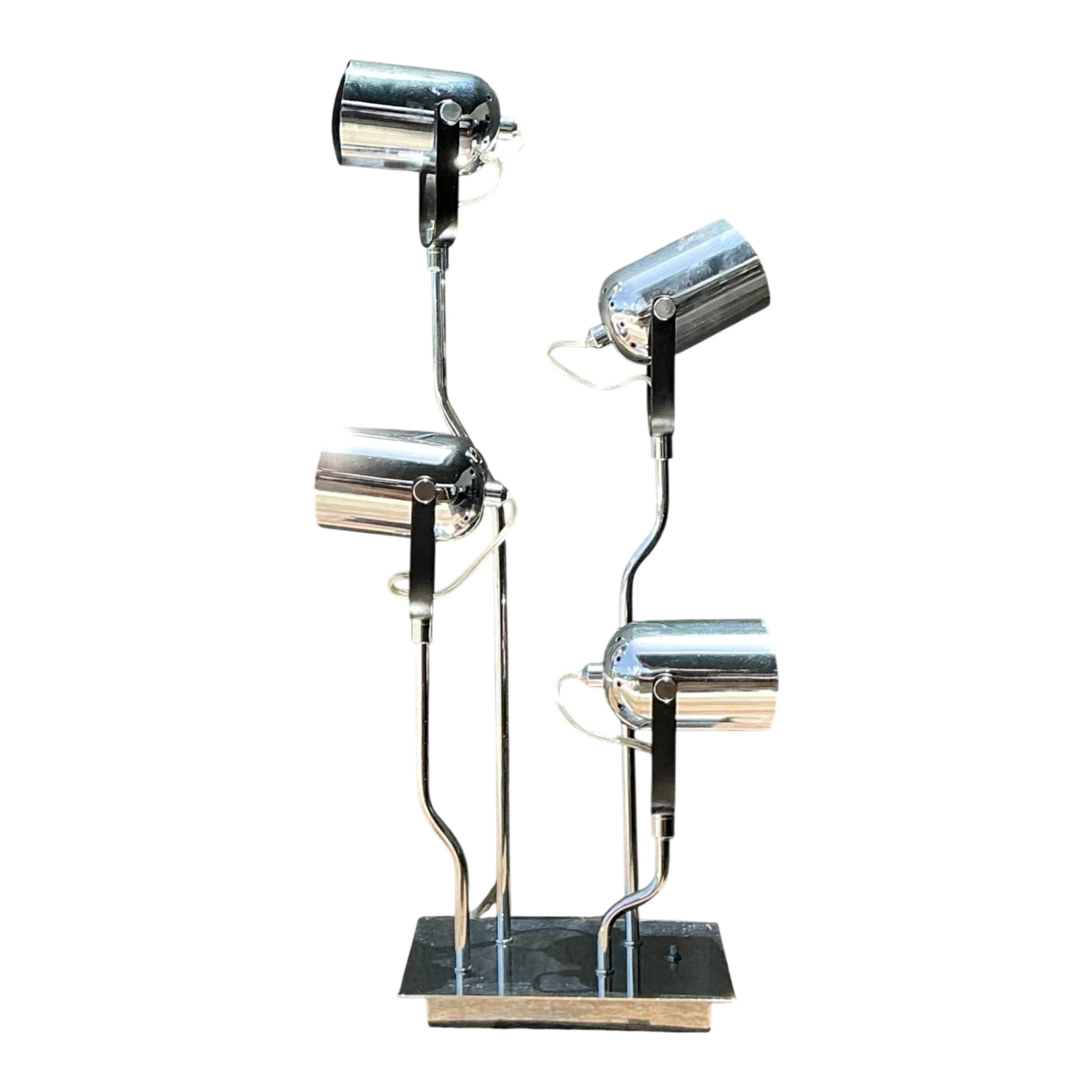 Vintage Van Teal Industrial Chrome Multi-Light Lamp — additional photo 1