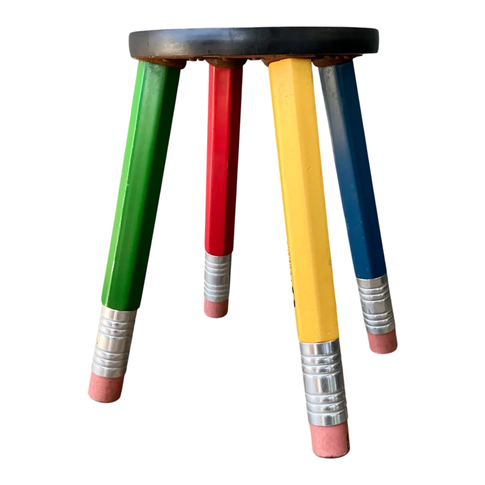 Vintage Multicolor Pencil Stool