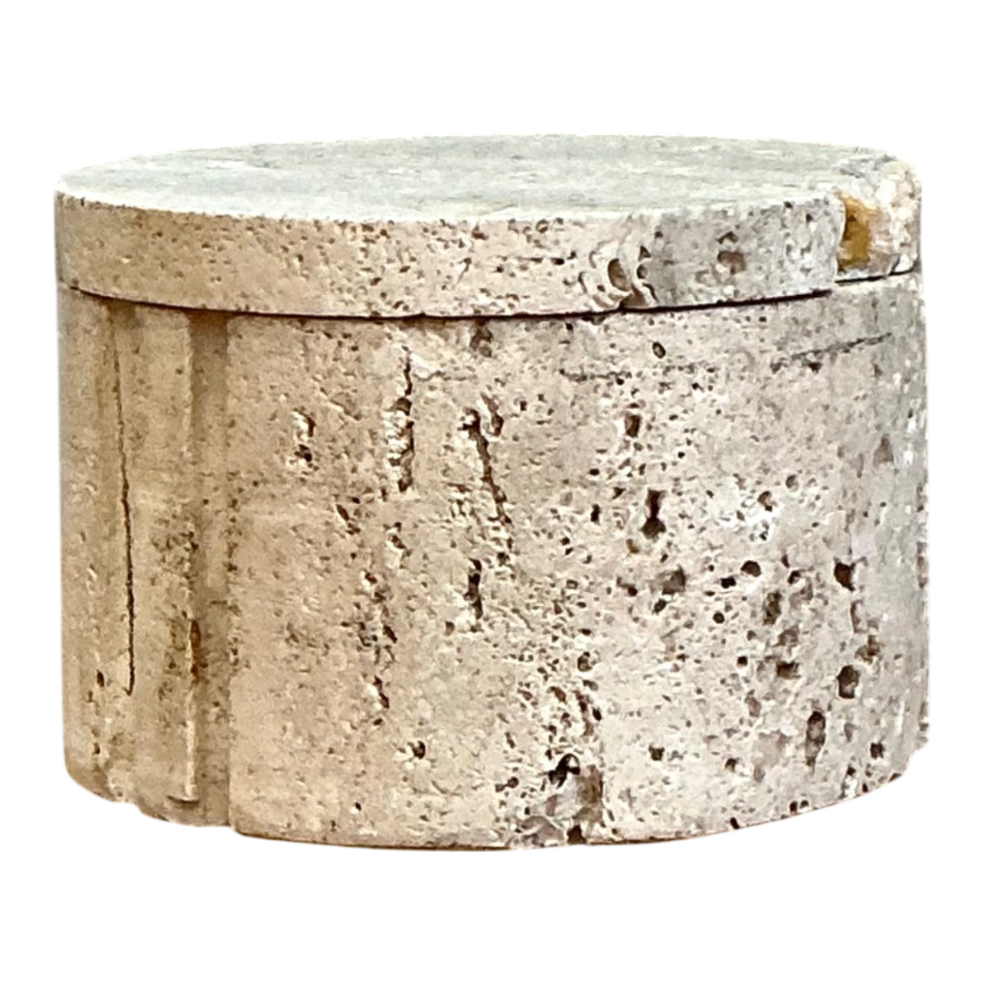 Vintage Italian Coquina Stone Box — additional photo 1