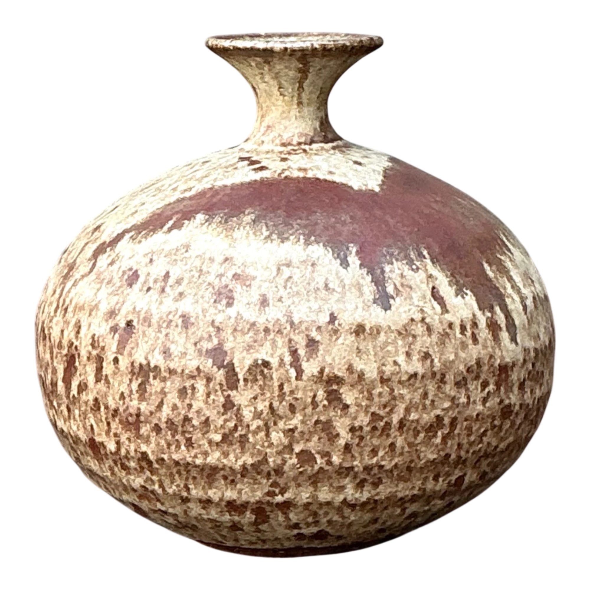 Handcrafted Earth-Tone Ceramic Vase — additional photo 1