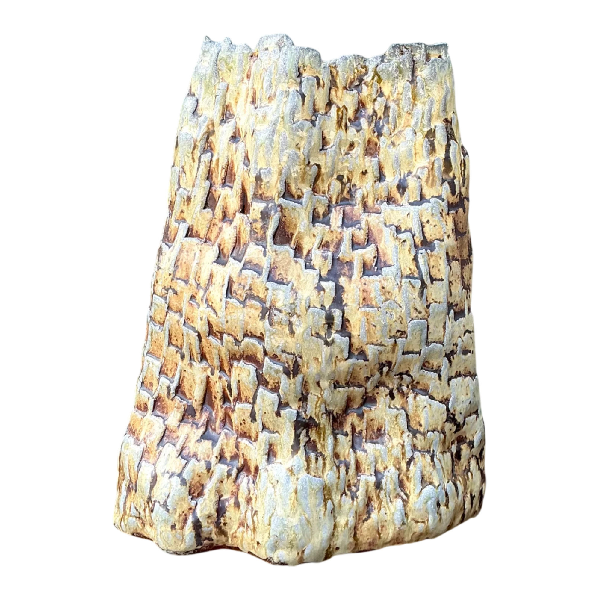 Handcrafted Textured Ceramic Vase — additional photo 1