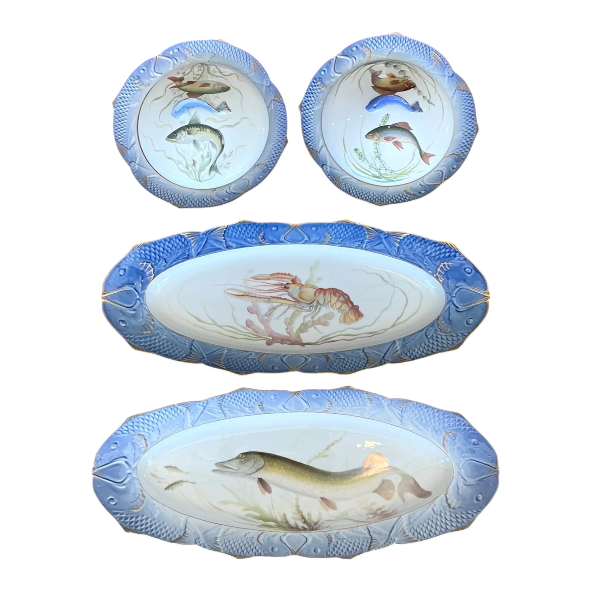 Vintage Royal Copenhagen Ichthyological Porcelain Serving Pieces - Set Of 4 — additional photo 1