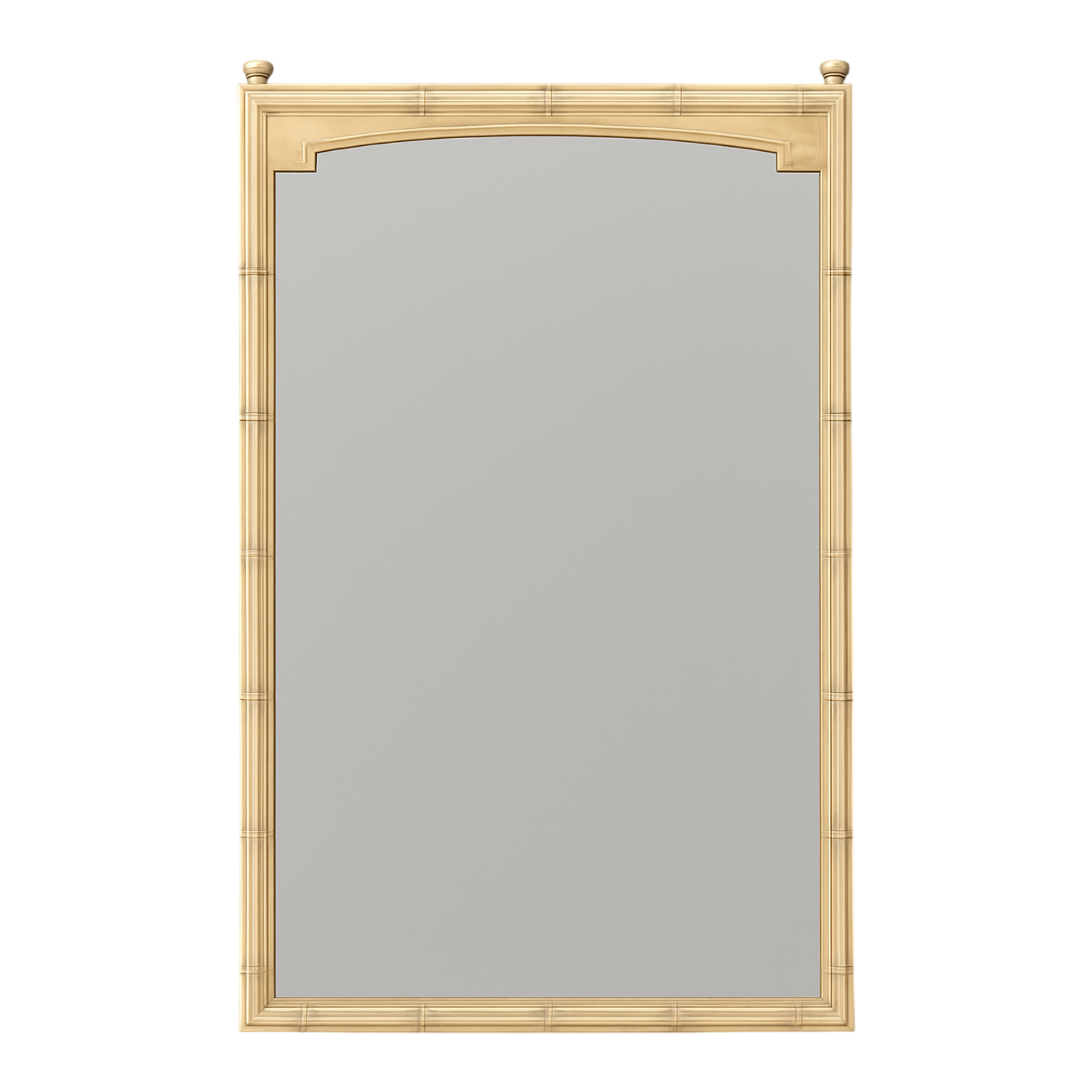 Vintage Faux Bamboo Rectangular Mirror