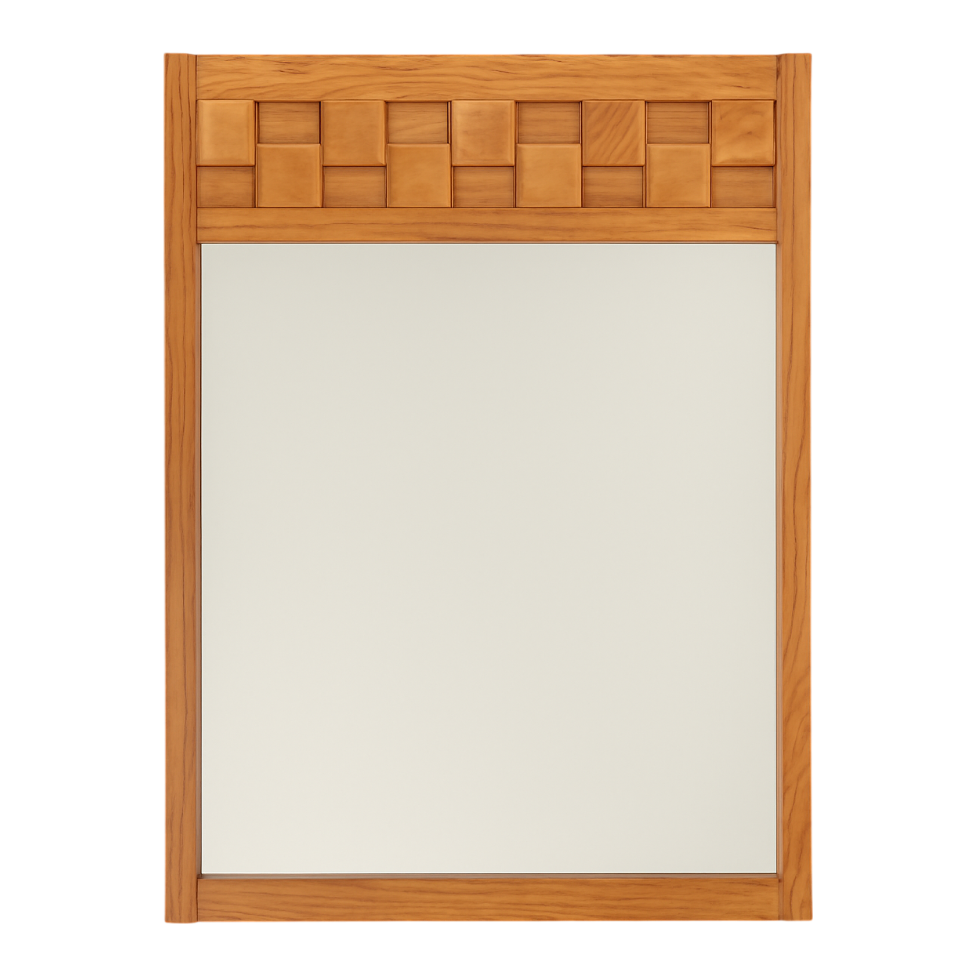 Vintage Lane “Staccato” Wood Mosaic Frame Mirror — additional photo 1
