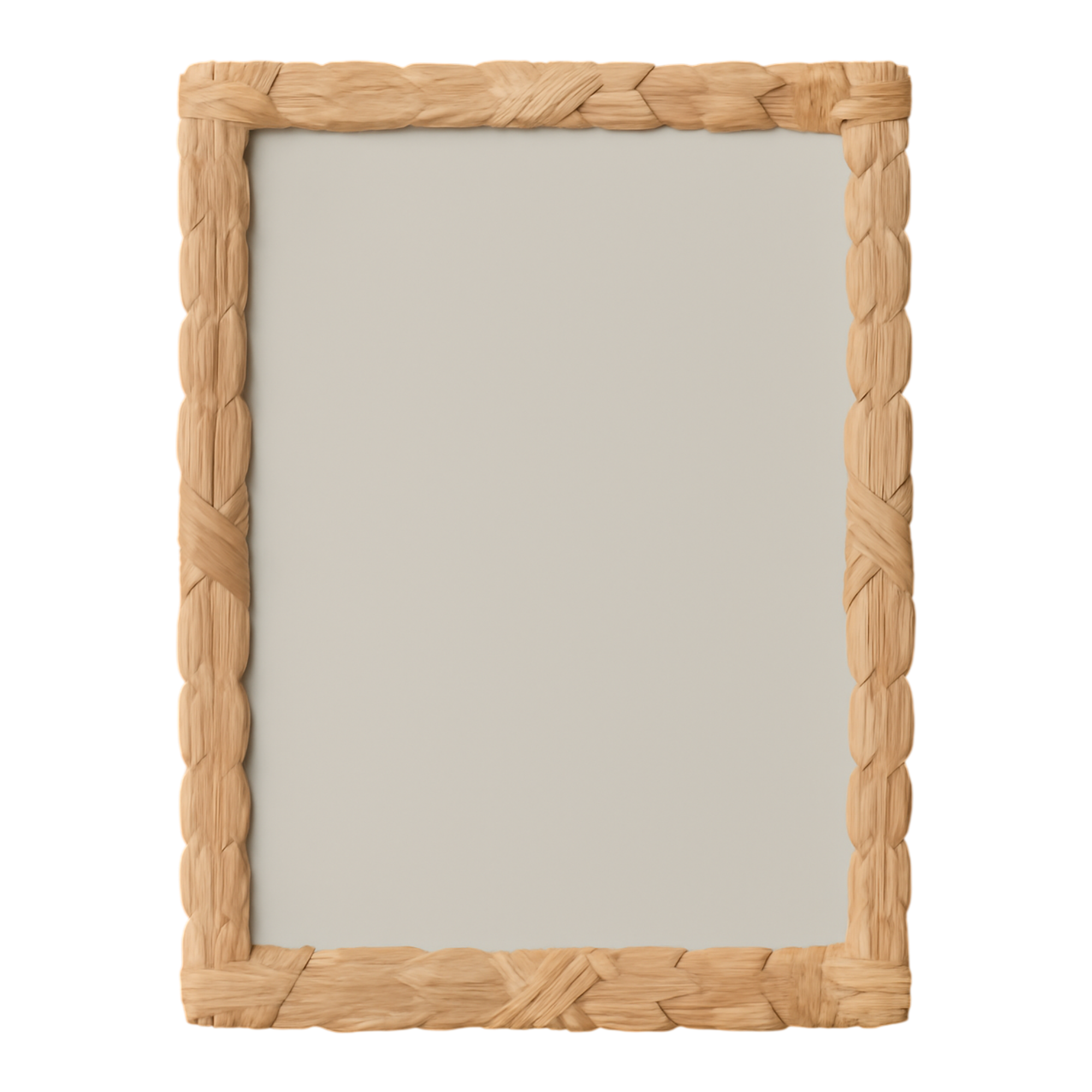 Vintage Carved Wood Leaf Frame Mirror — additional photo 1