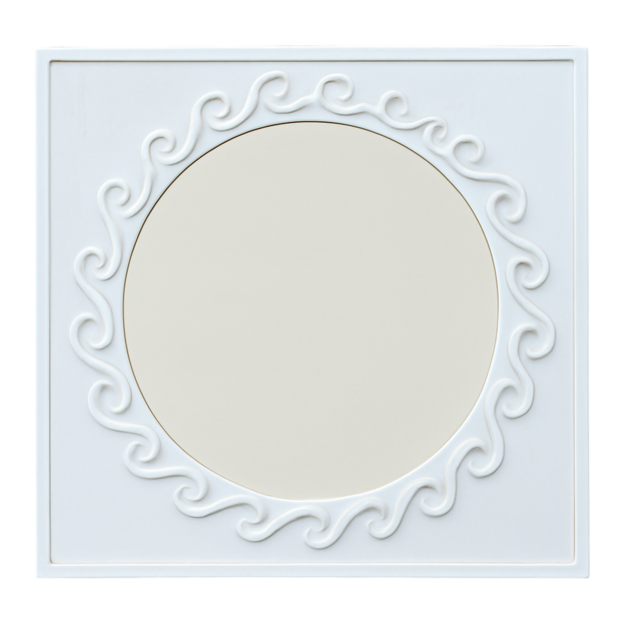 Vintage Wave Design Aluminum Mirror — additional photo 1