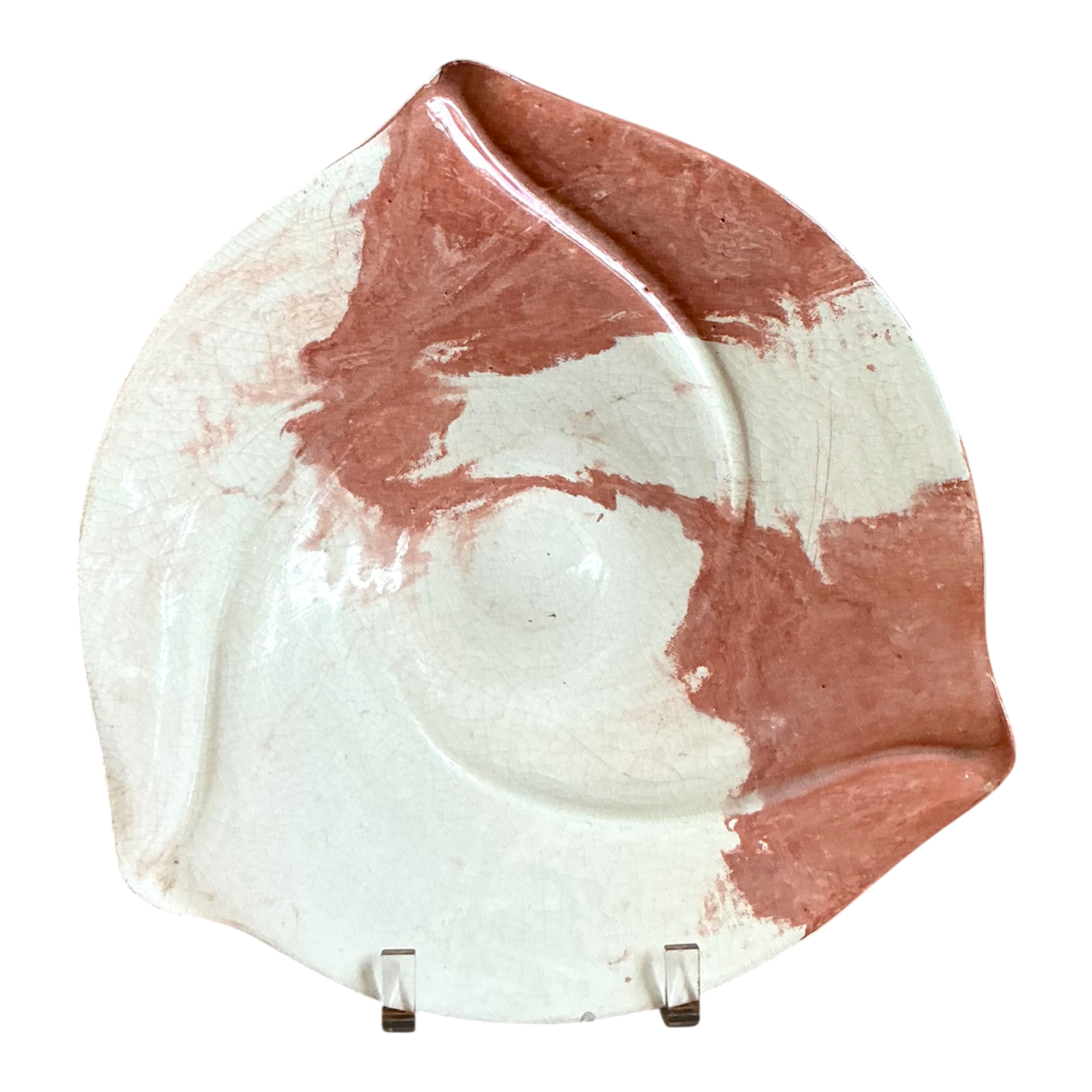 Vintage Abstract Ceramic Plate — additional photo 1