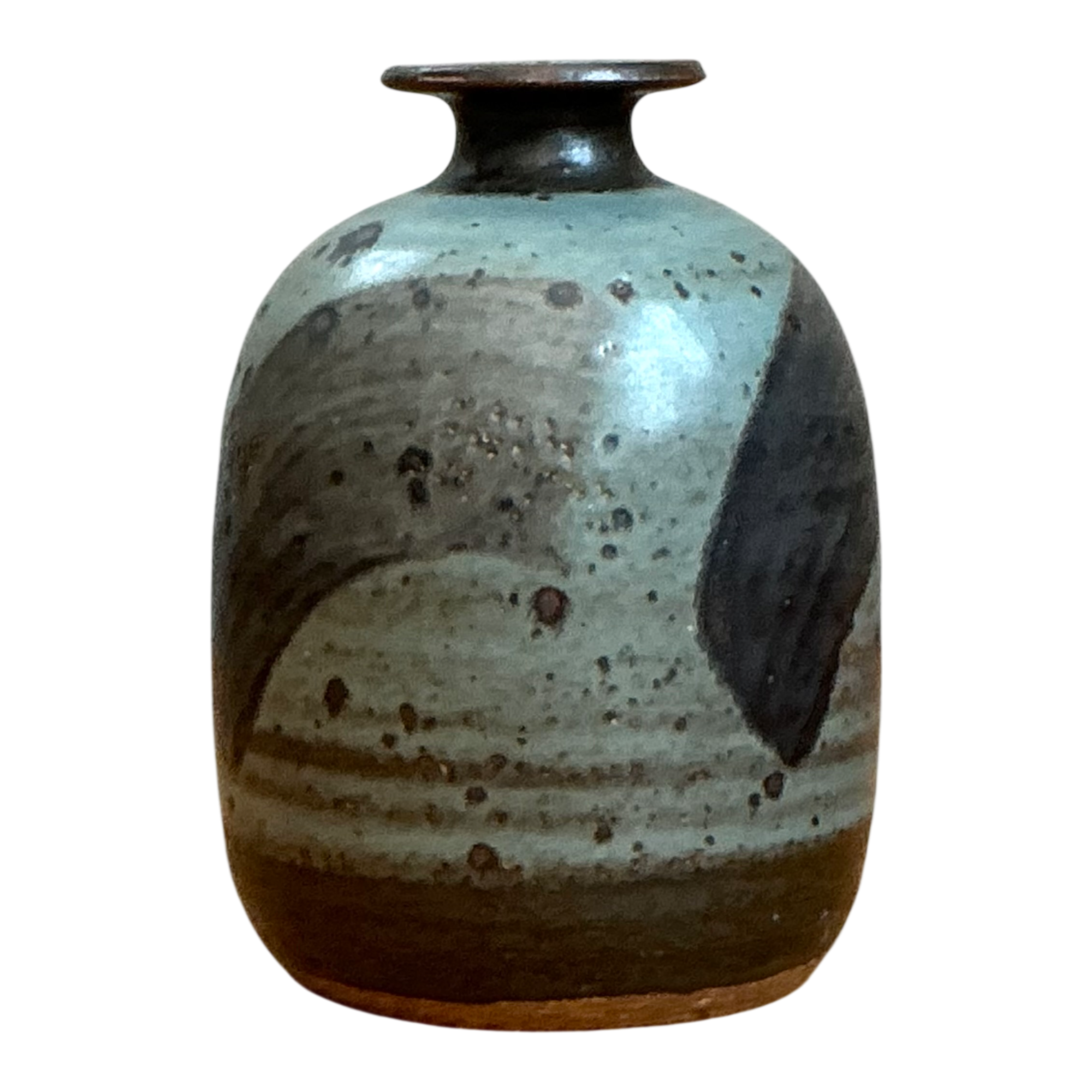Vintage Abstract Glazed Ceramic Vase — additional photo 1