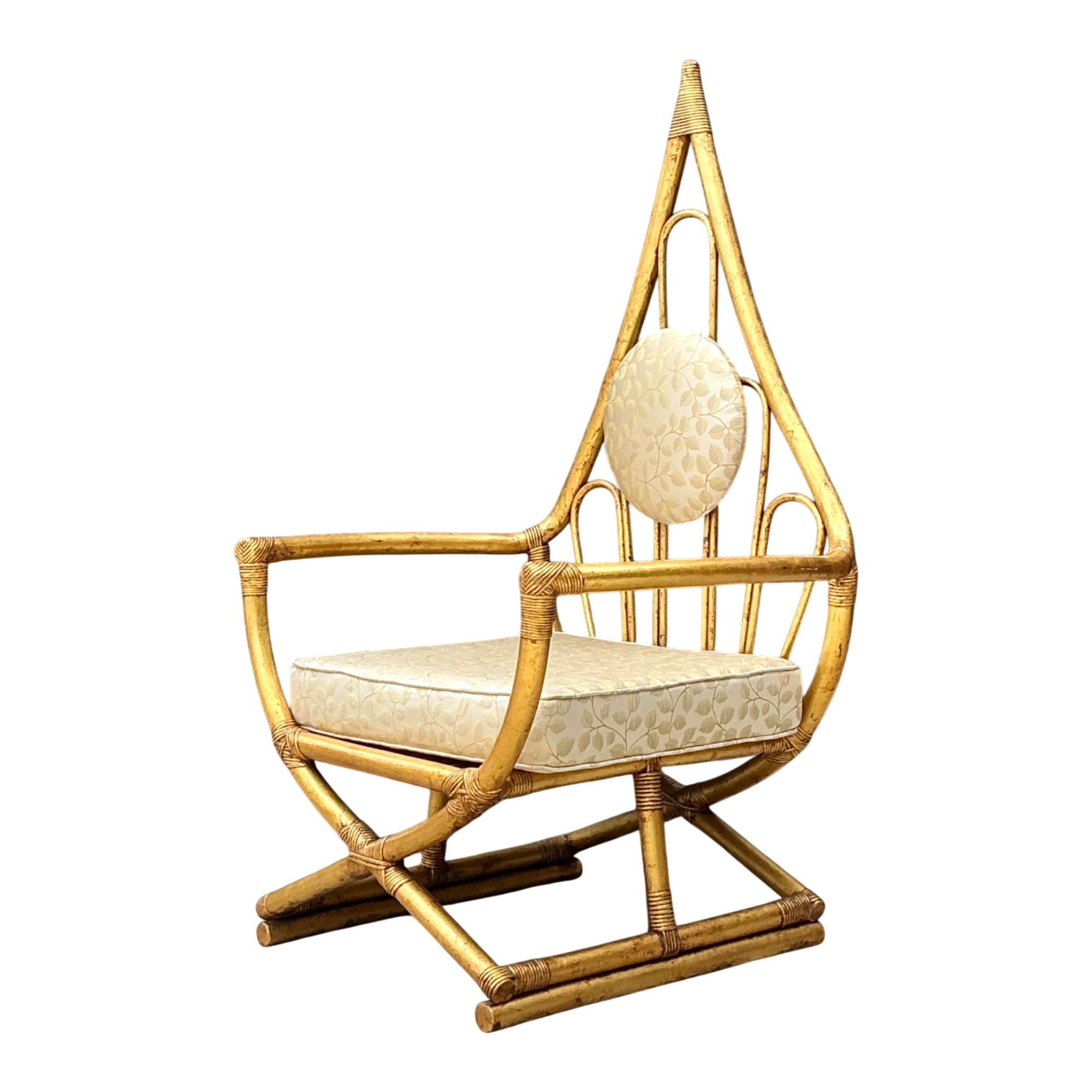 Vintage Loop Rattan Chair After Henry Olko — additional photo 1