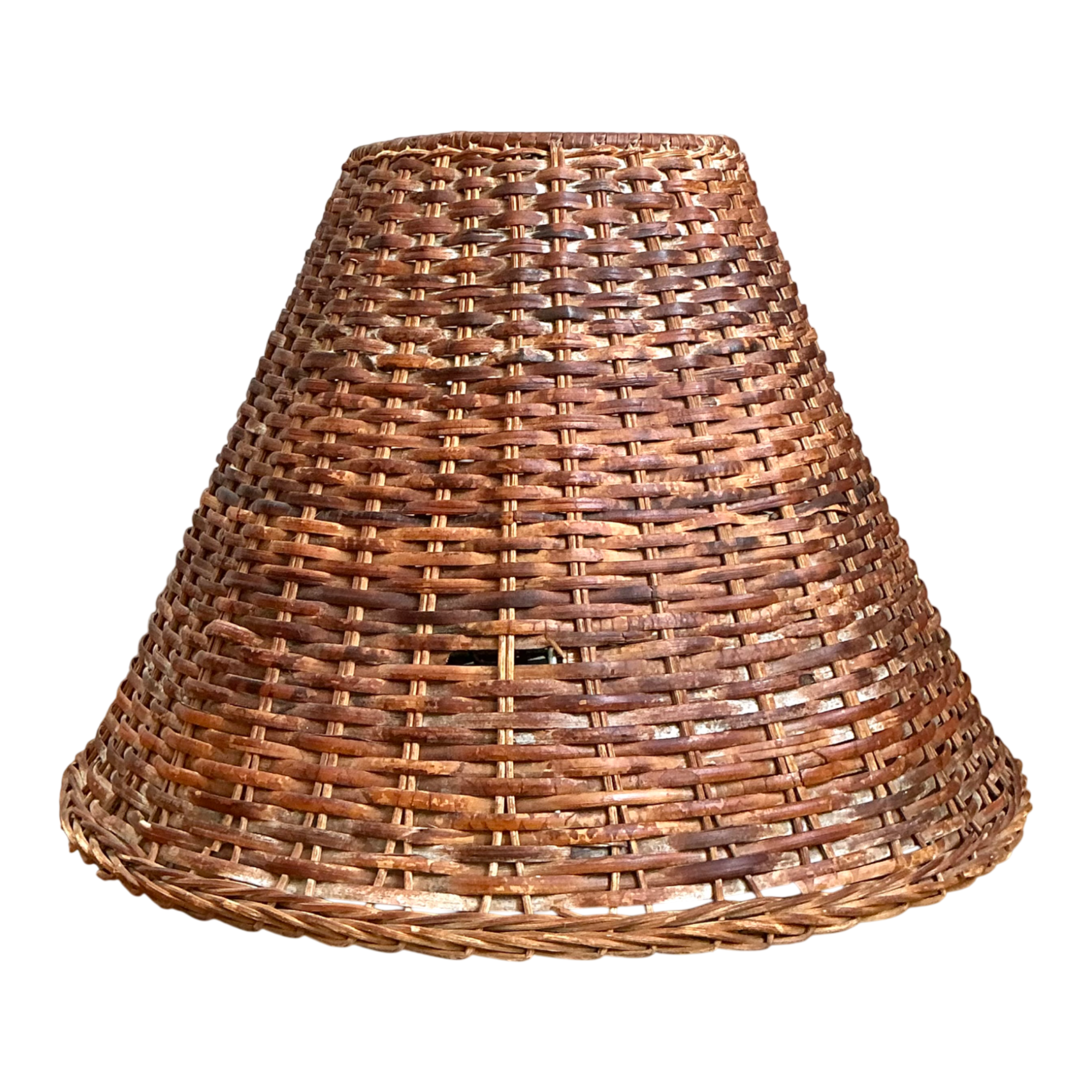 Vintage Woven Rattan Lamp Shade