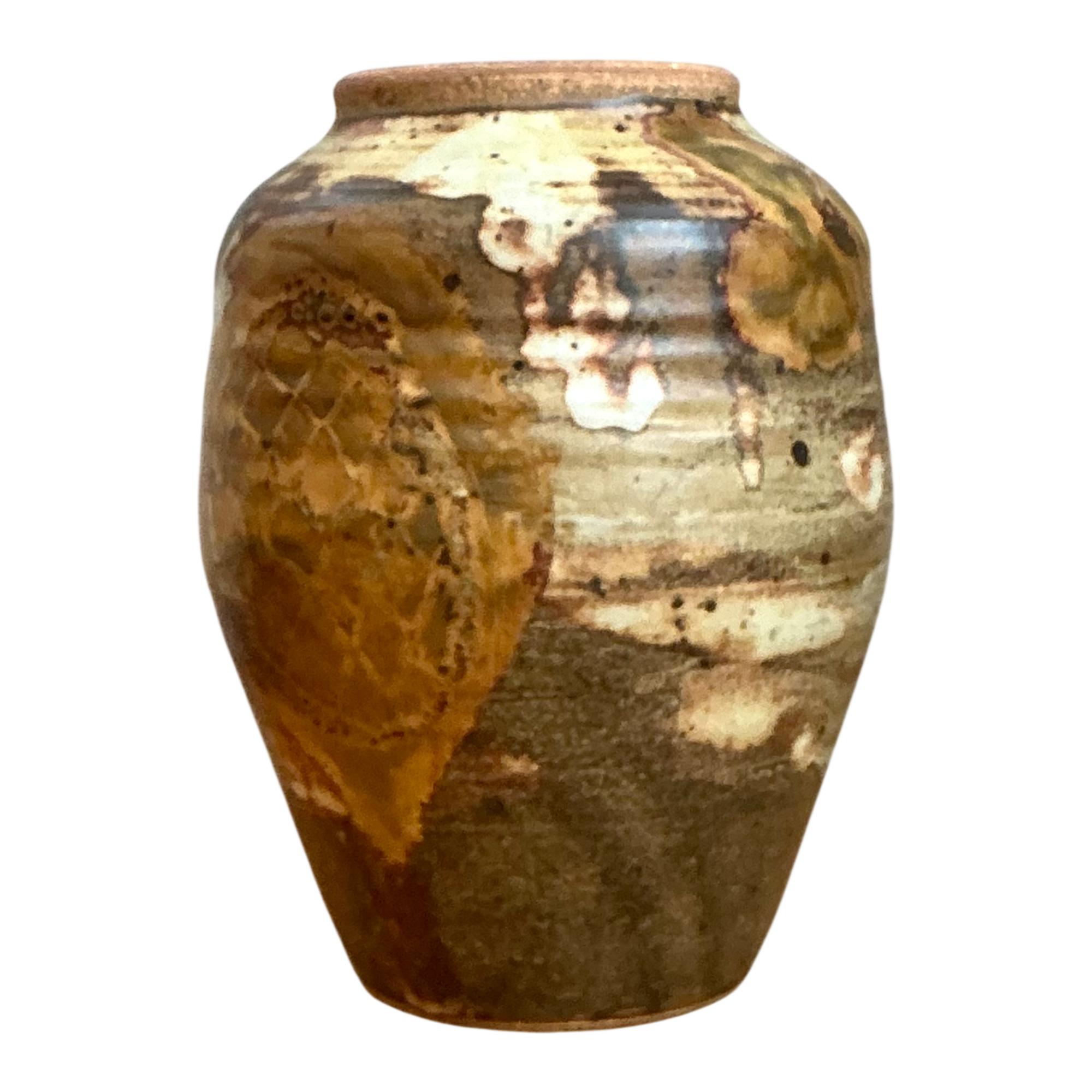 Vintage Glazed Studio Pottery Vase — additional photo 1