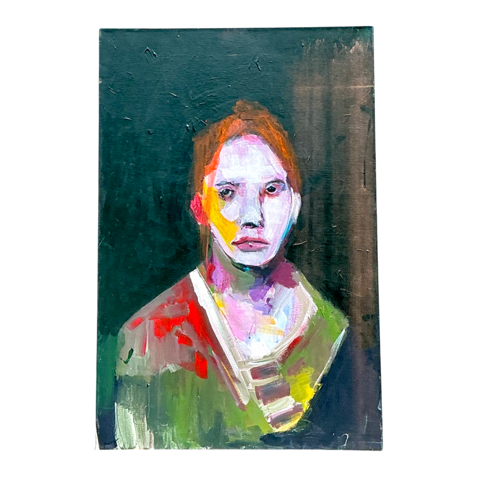 Vintage Abstract Figurative Oil Painting — additional photo 1