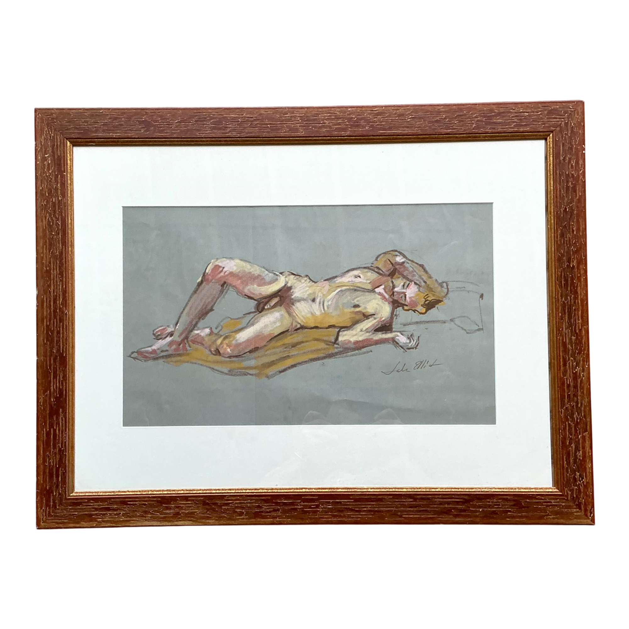 Vintage Figurative Male Nude Portrait — additional photo 1