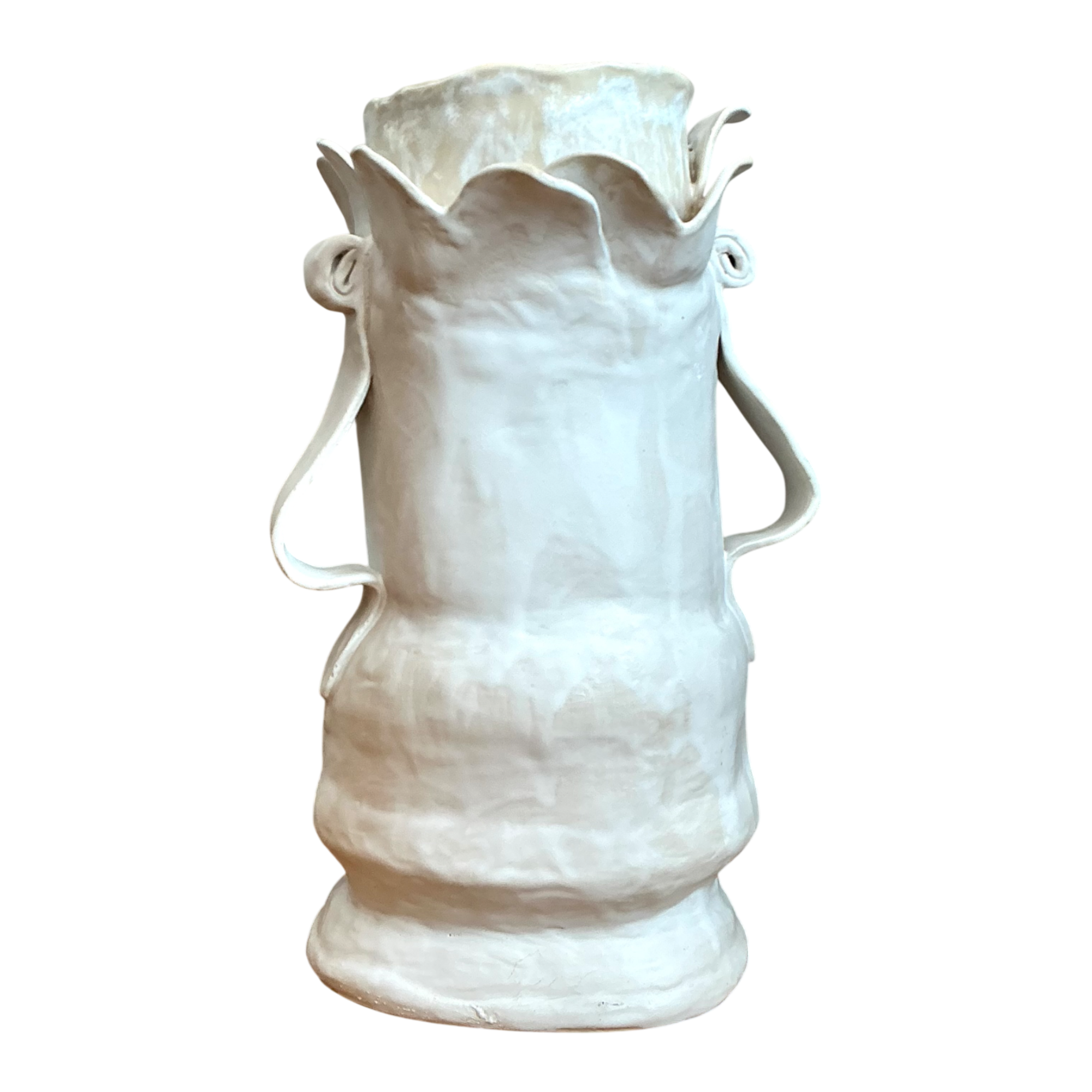 Vintage Biomorphic Sculptural Ceramic Vase With Handles — additional photo 1