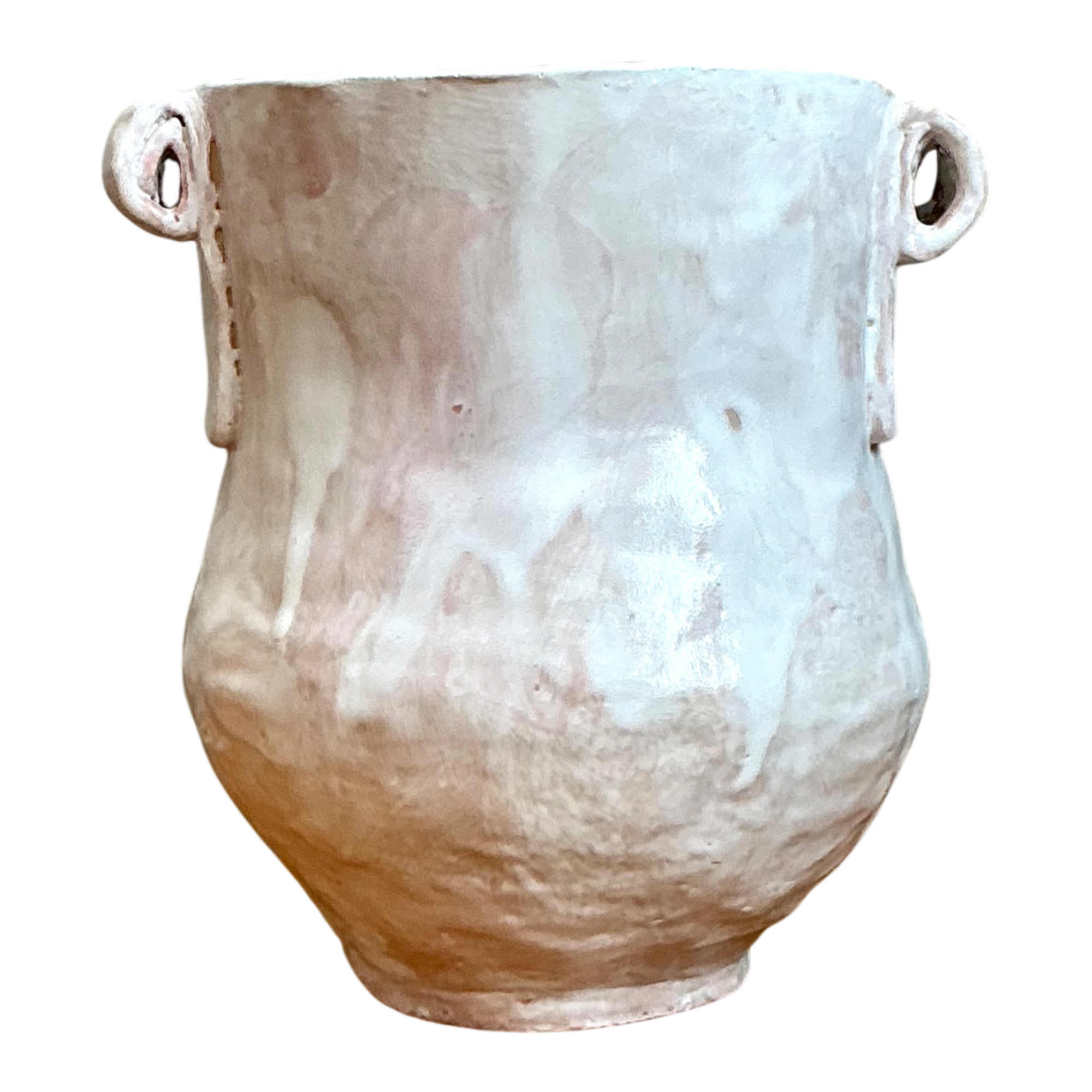 Vintage Biomorphic Ceramic Vase With Handles — additional photo 1