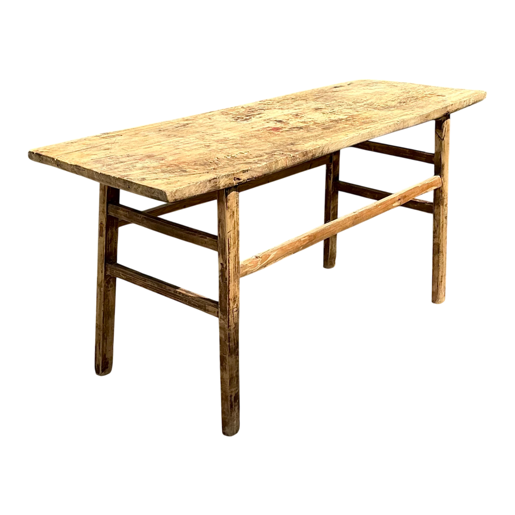 Vintage Rustic Wood Console Table — additional photo 1
