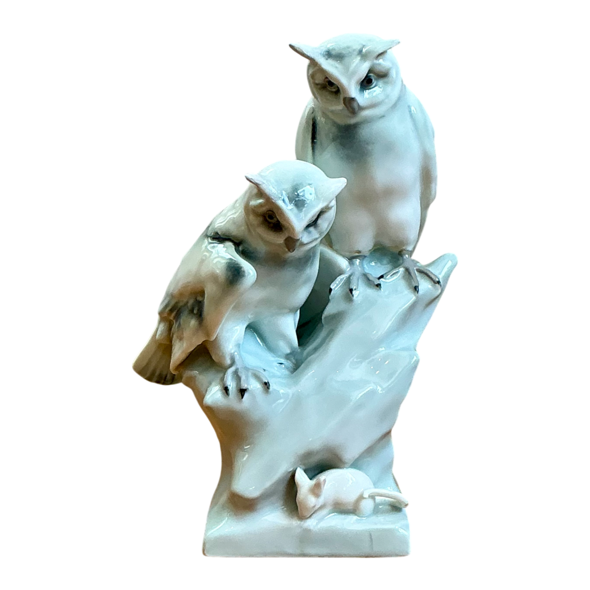 Vintage Royal Copenhagen Porcelain Owl Figurine