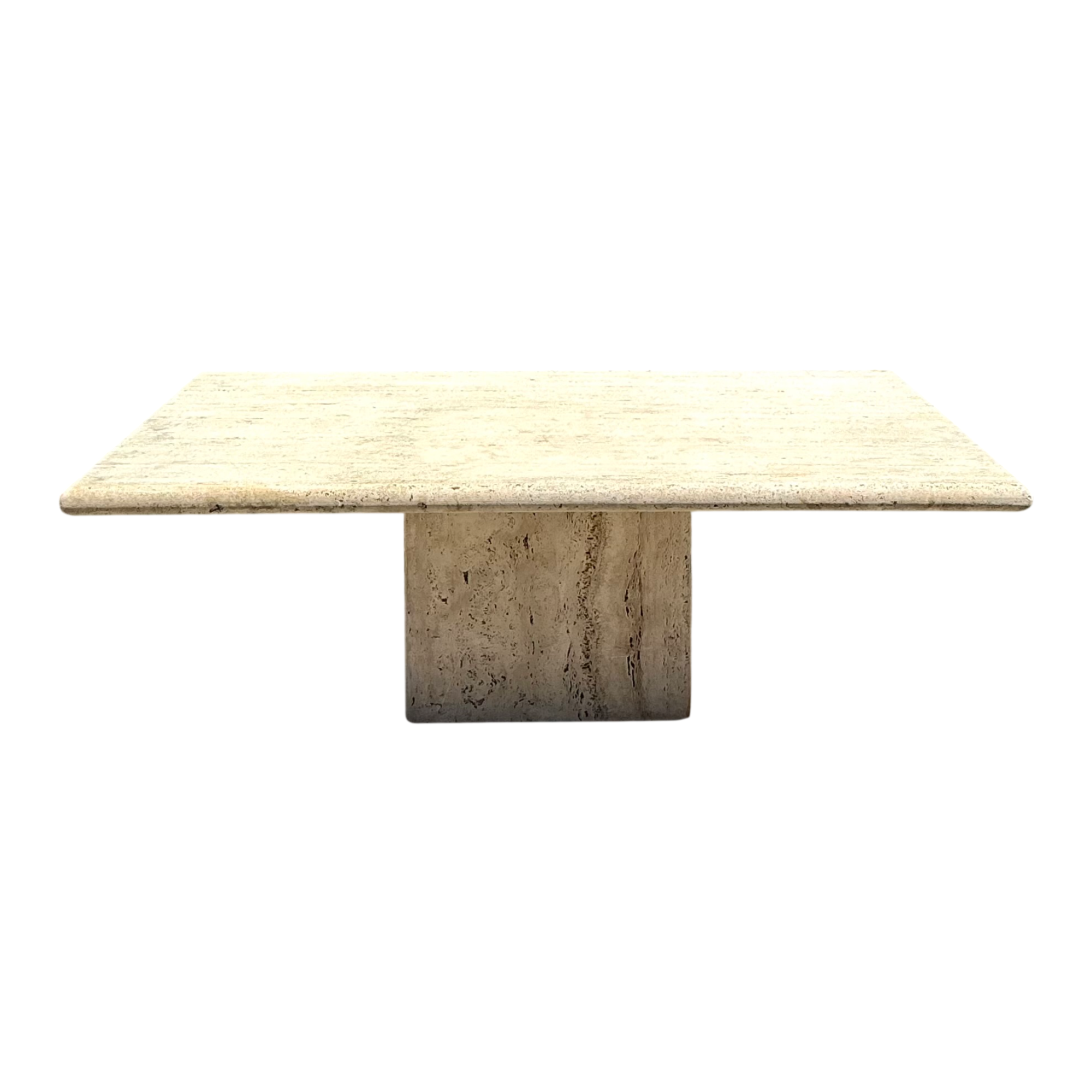 Vintage Italian Travertine Coffee Table