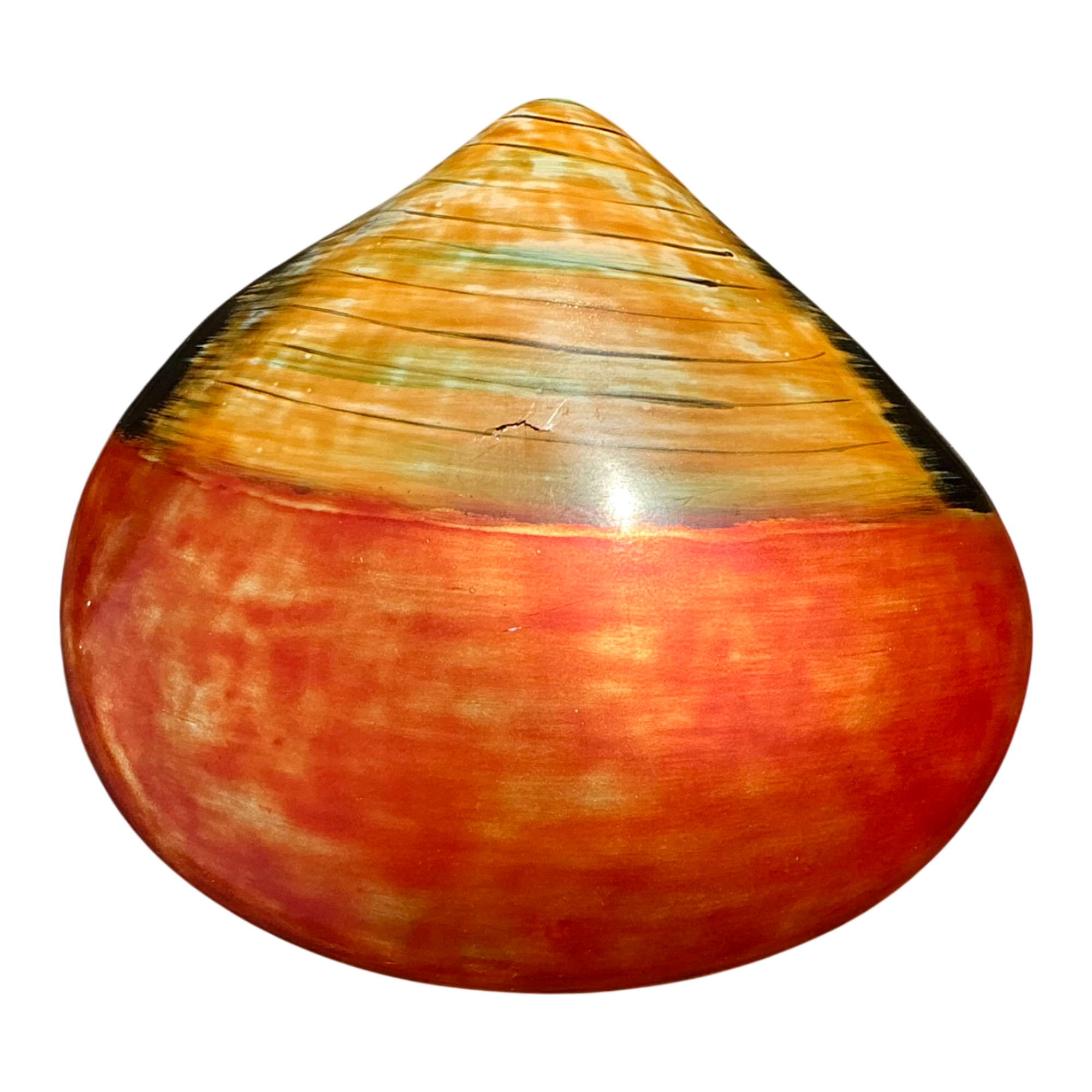 Vintage Lacquered Clam Shell Box