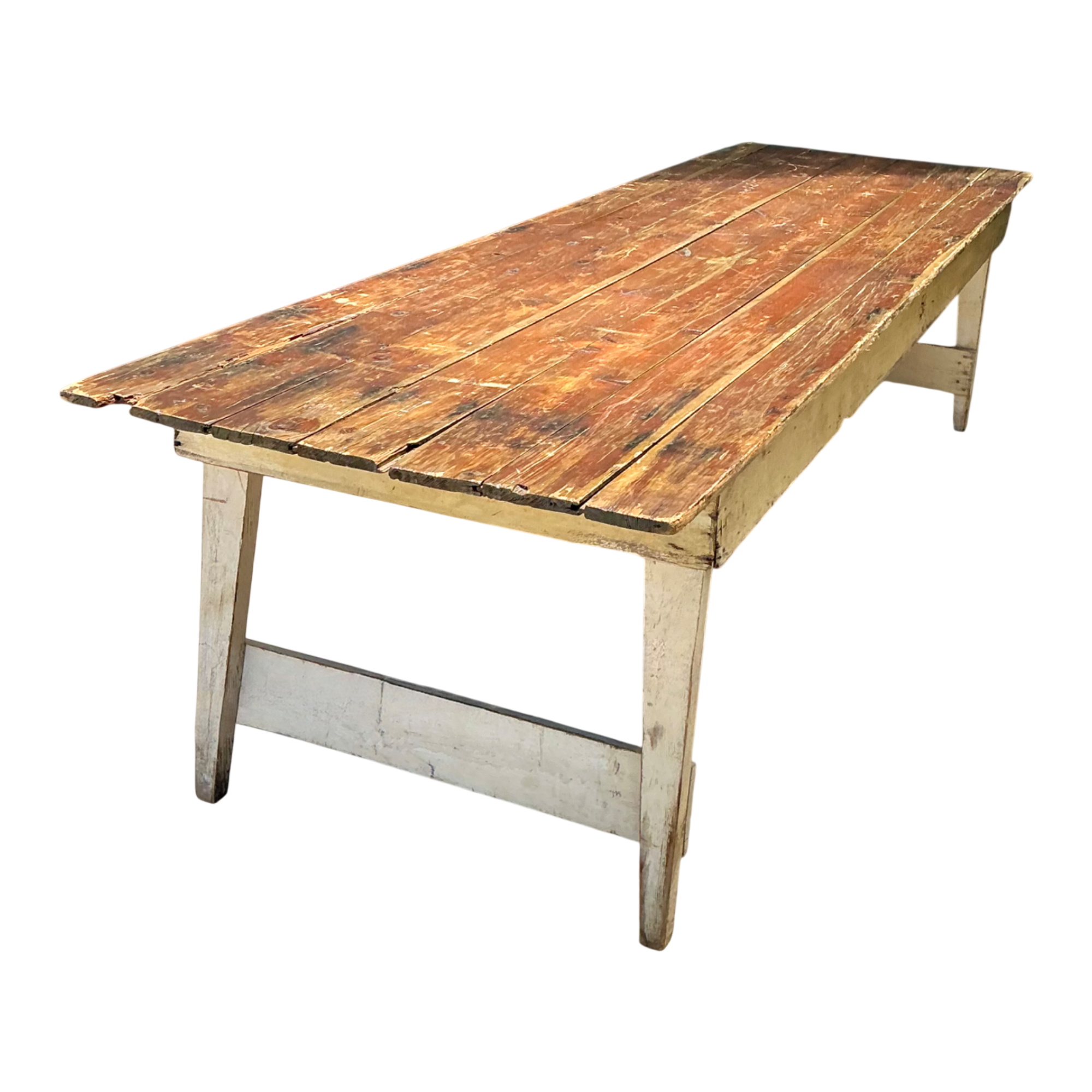 Vintage Rustic Wood Farmhouse Table