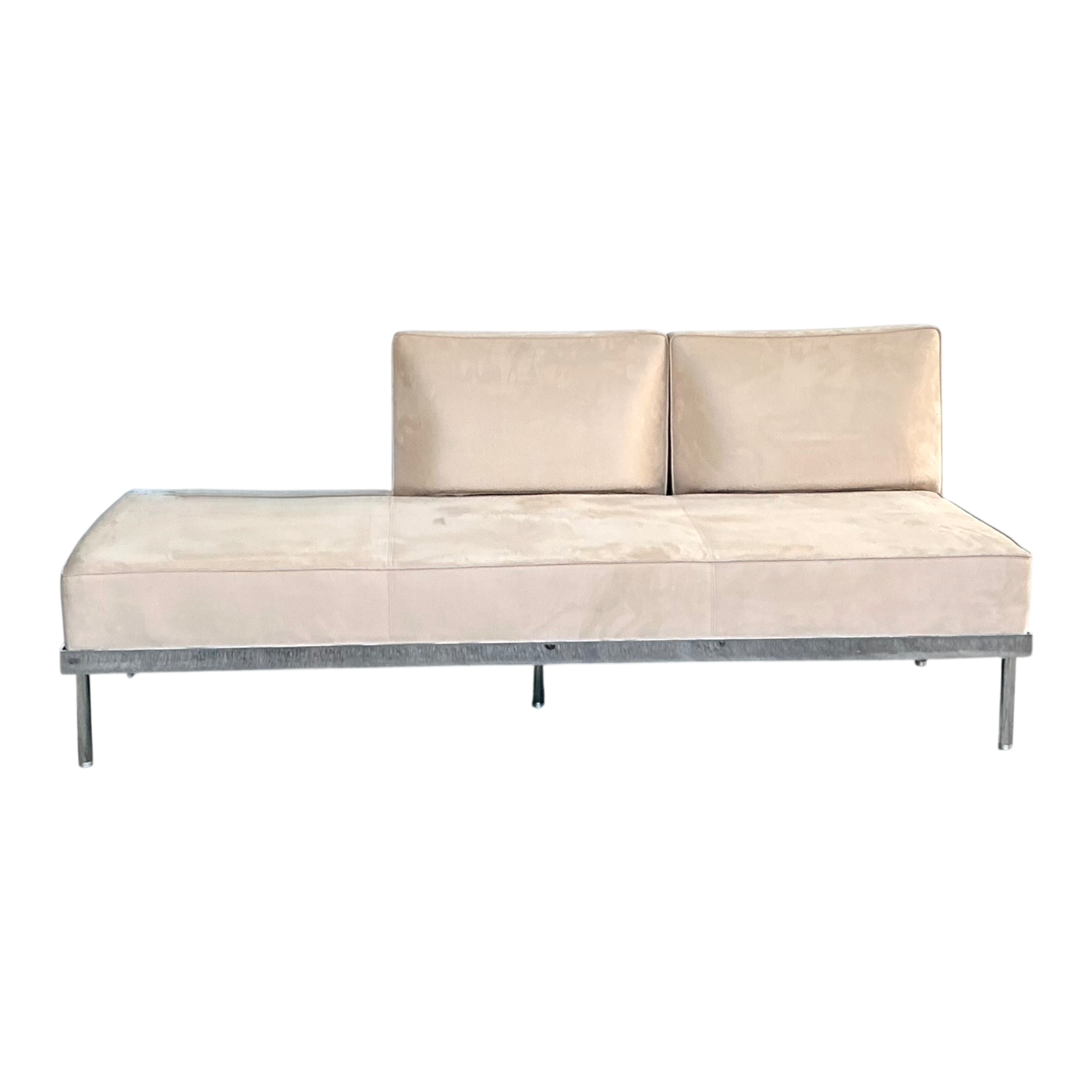 Vintage Chrome and Fabric Daybed