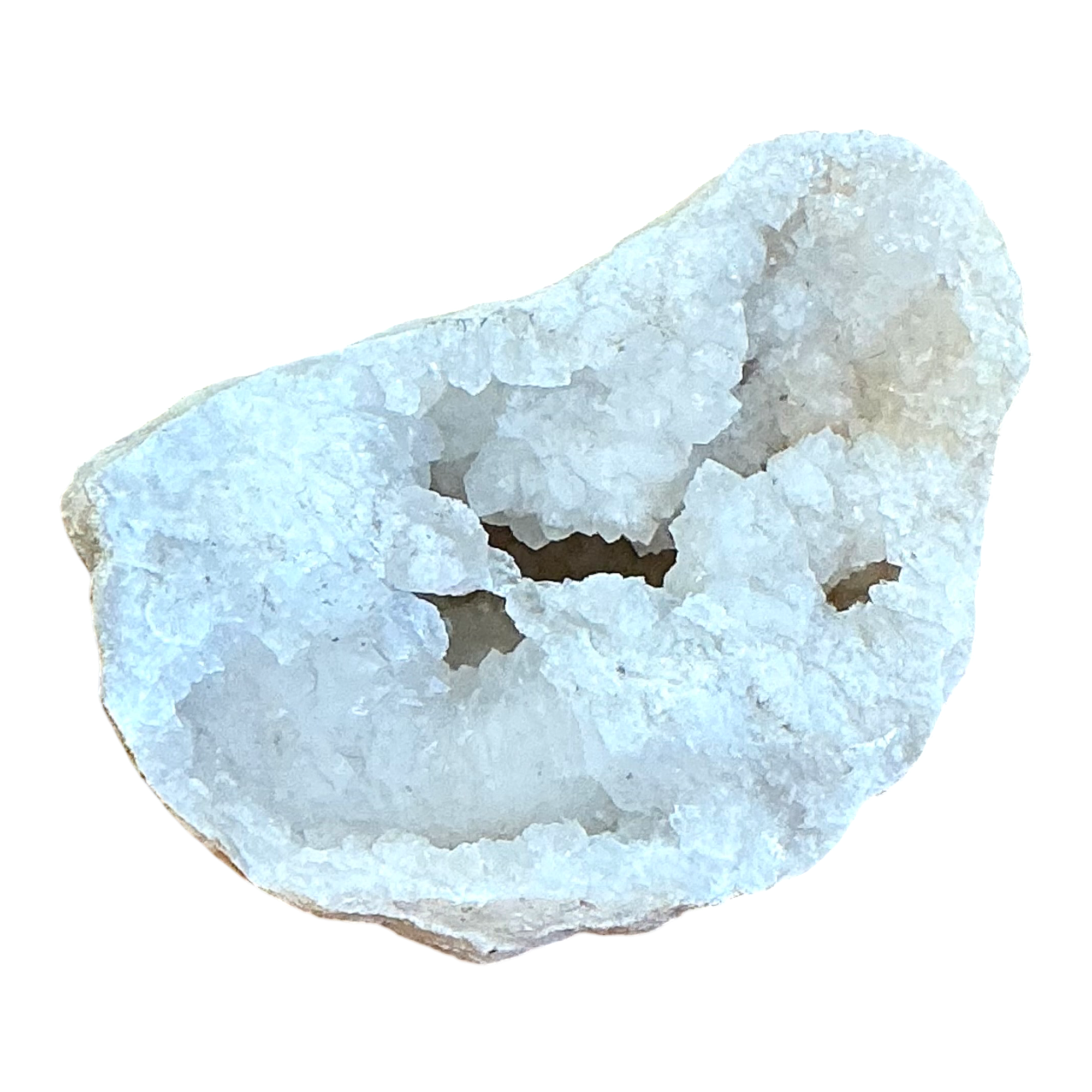 Vintage White Quartz Geode — additional photo 1