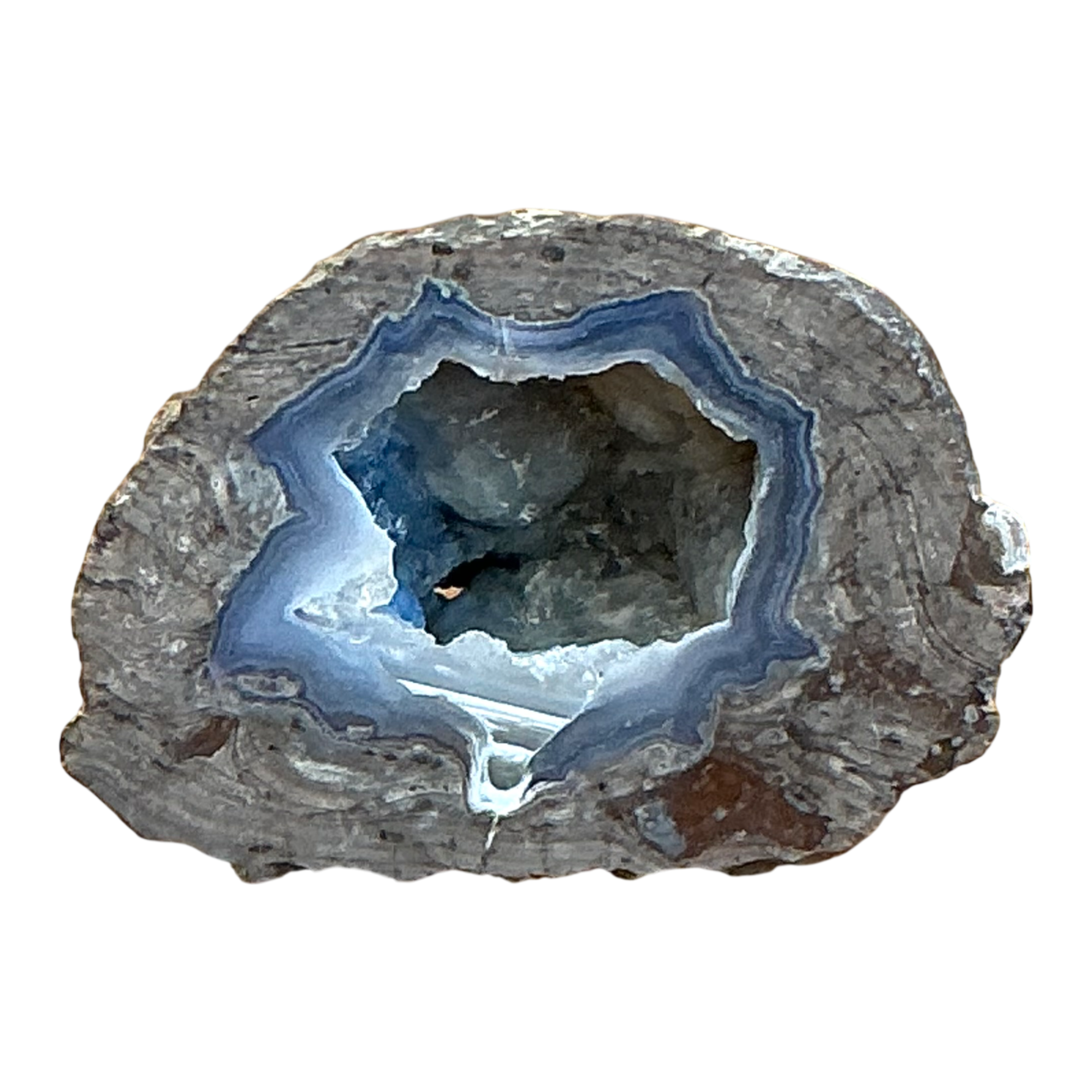 Vintage Blue Quartz Geode — additional photo 1