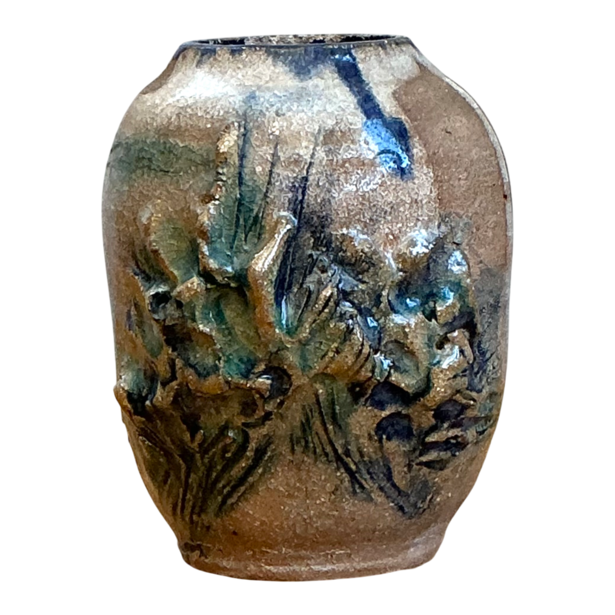 Vintage Abstract Glazed Pottery Vase — additional photo 1