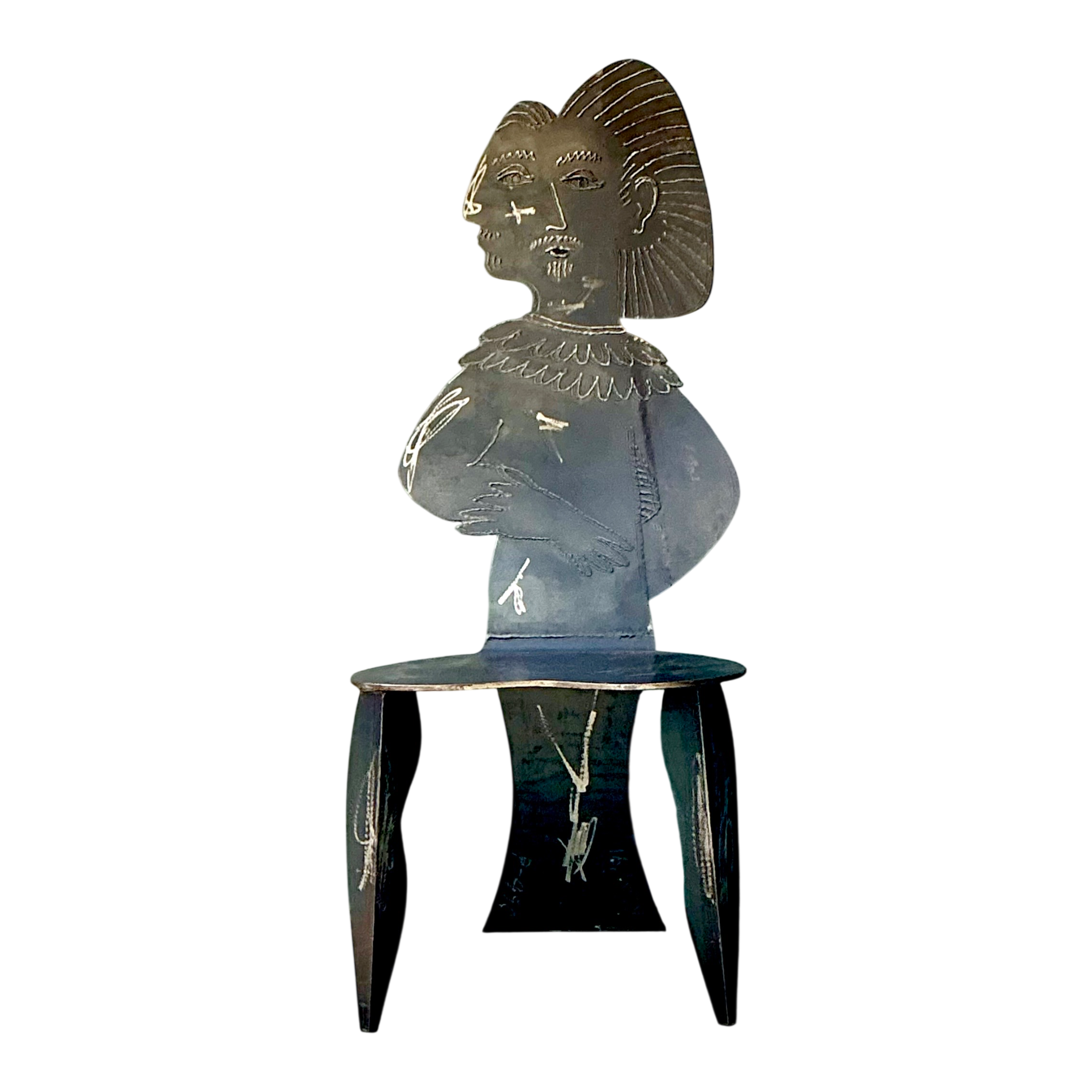 Vintage Metal Figurative Chair