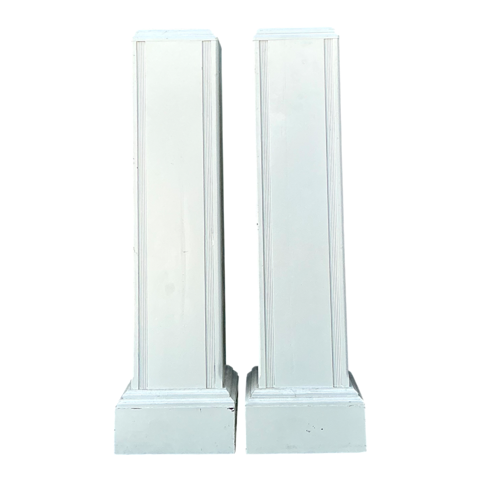 Vintage Architectural Wood Pedestals - A Pair
