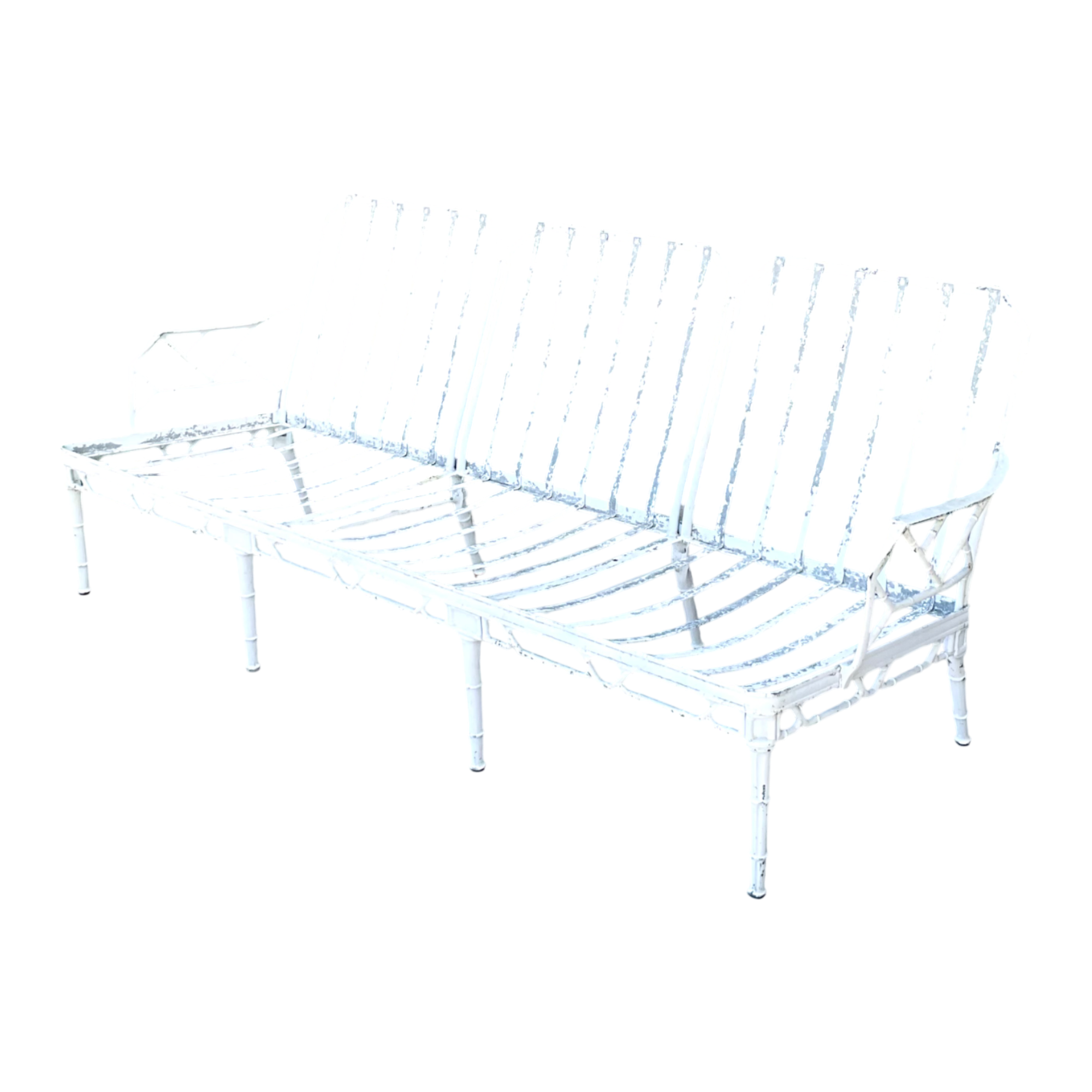 Retro Brown Jordan Metal “Calcutta” Outdoor Sofa