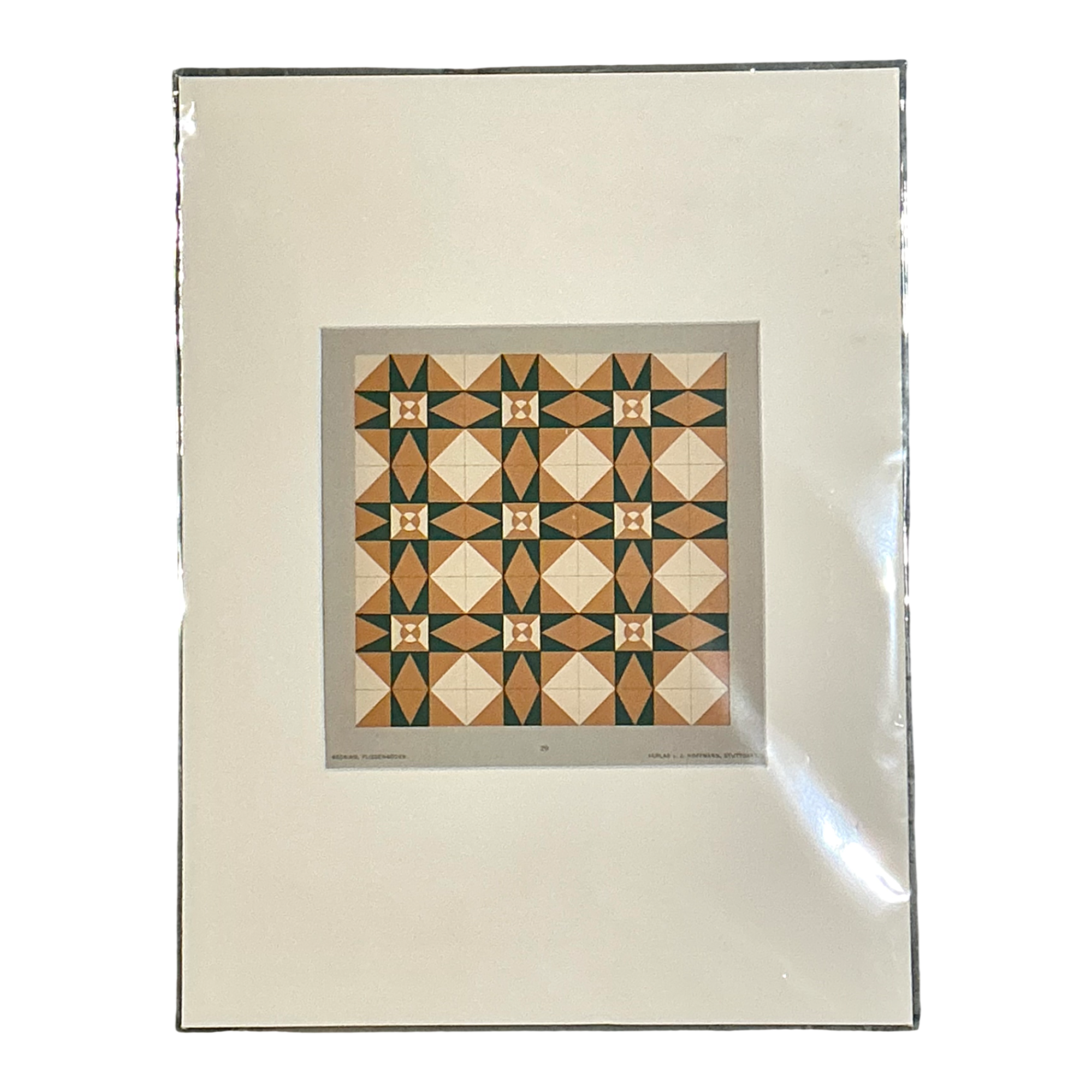 Vintage Mosaic Tile Sample Serigraph — additional photo 1