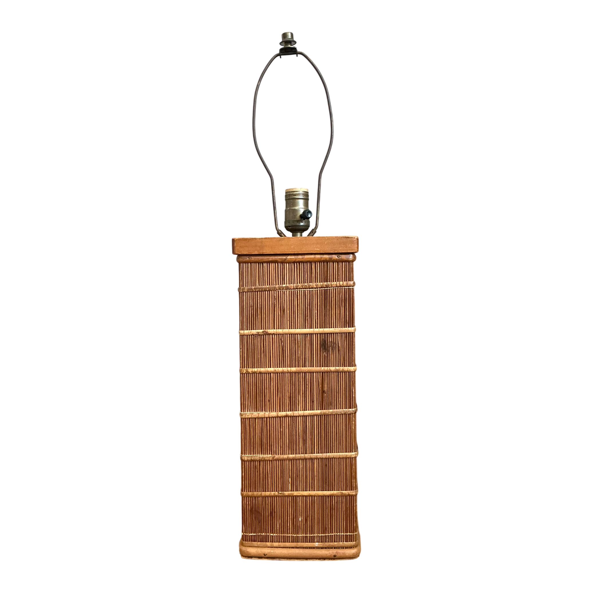 Vintage Rattan Table Lamp