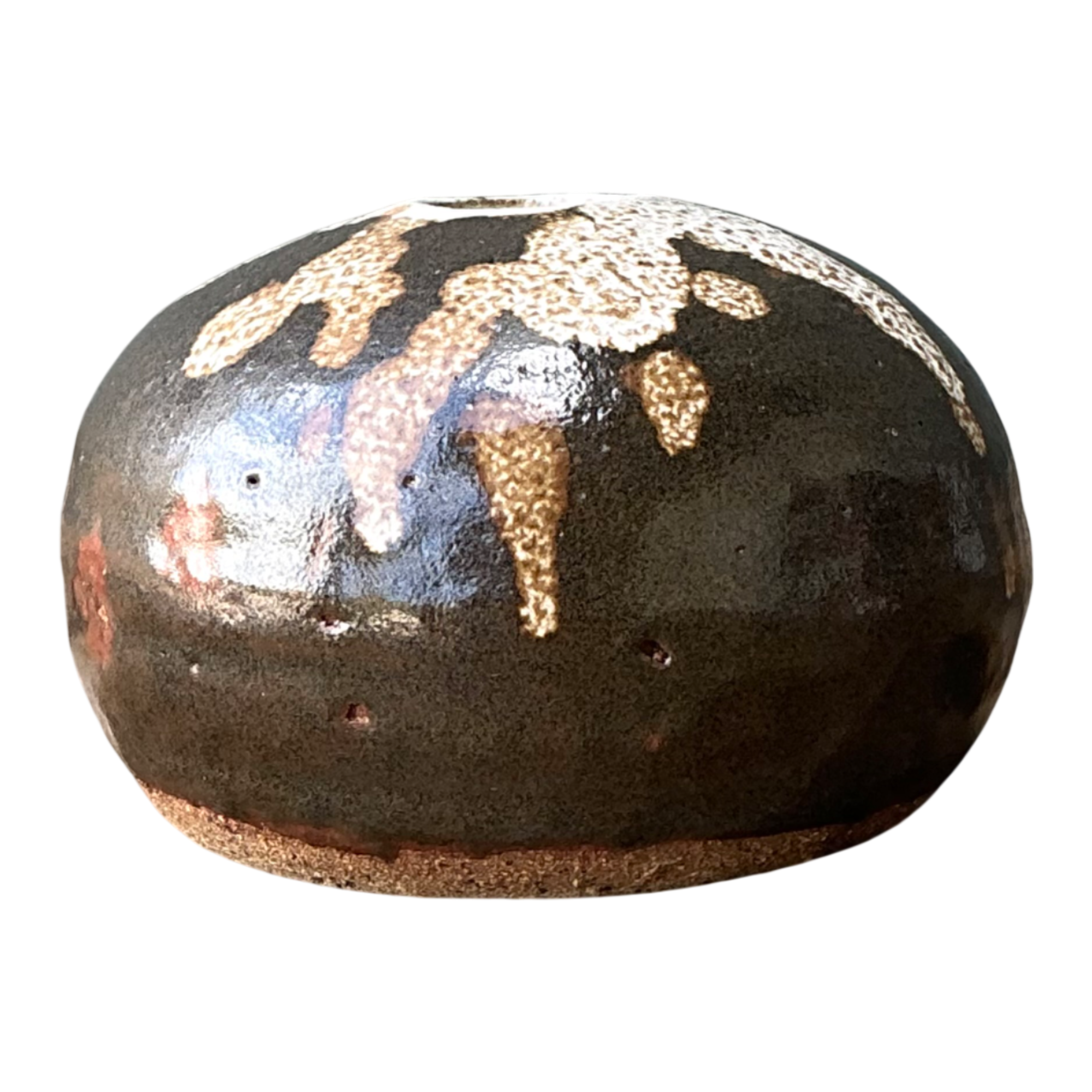 Vintage Drip Glaze Ceramic Vessel
