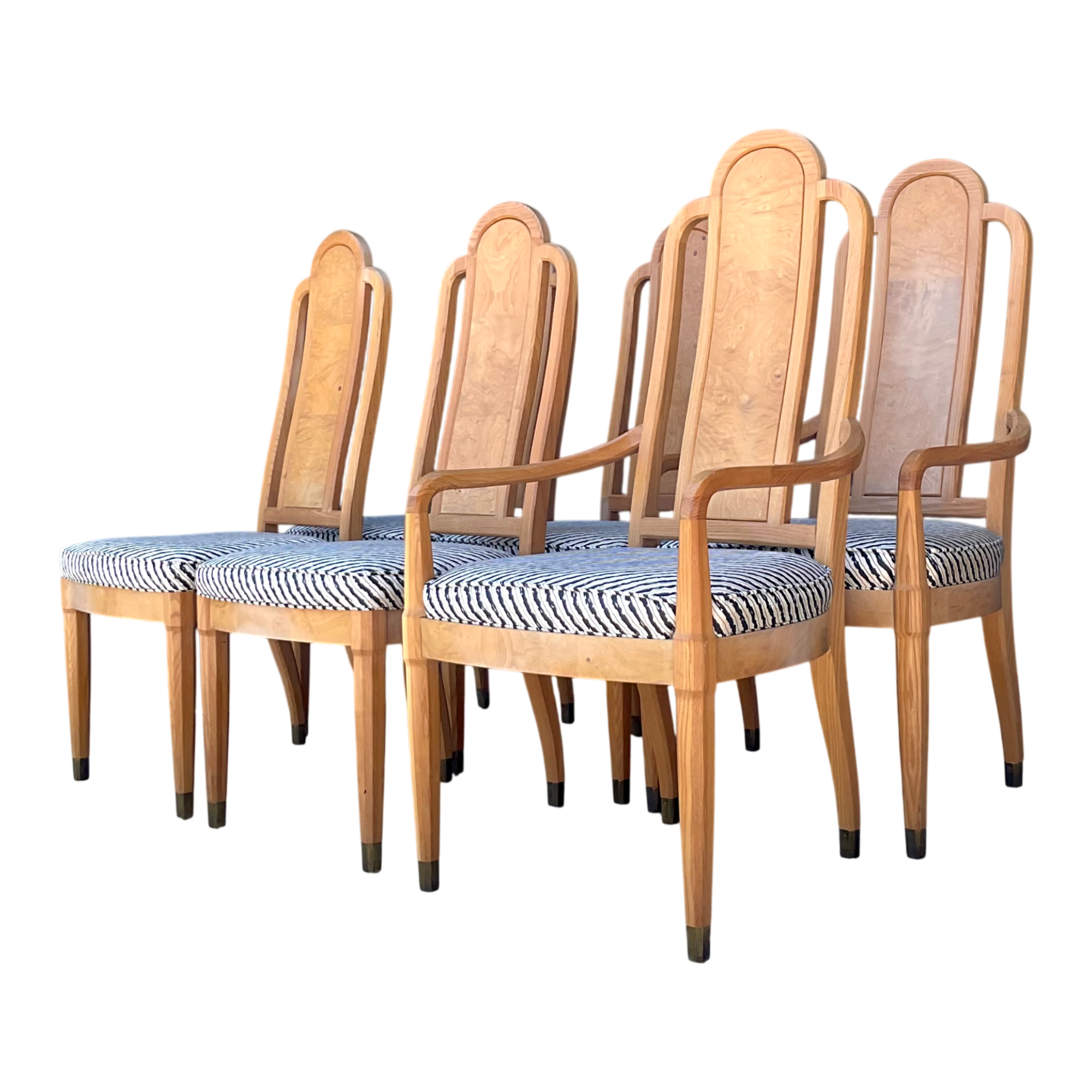 Vintage Henredon Scene Two Upholstered Dining Chairs
