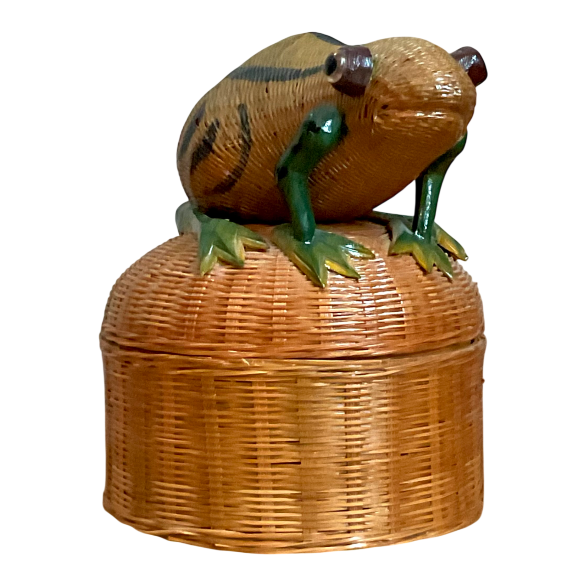 Vintage Shanghai Weave Frog Basket